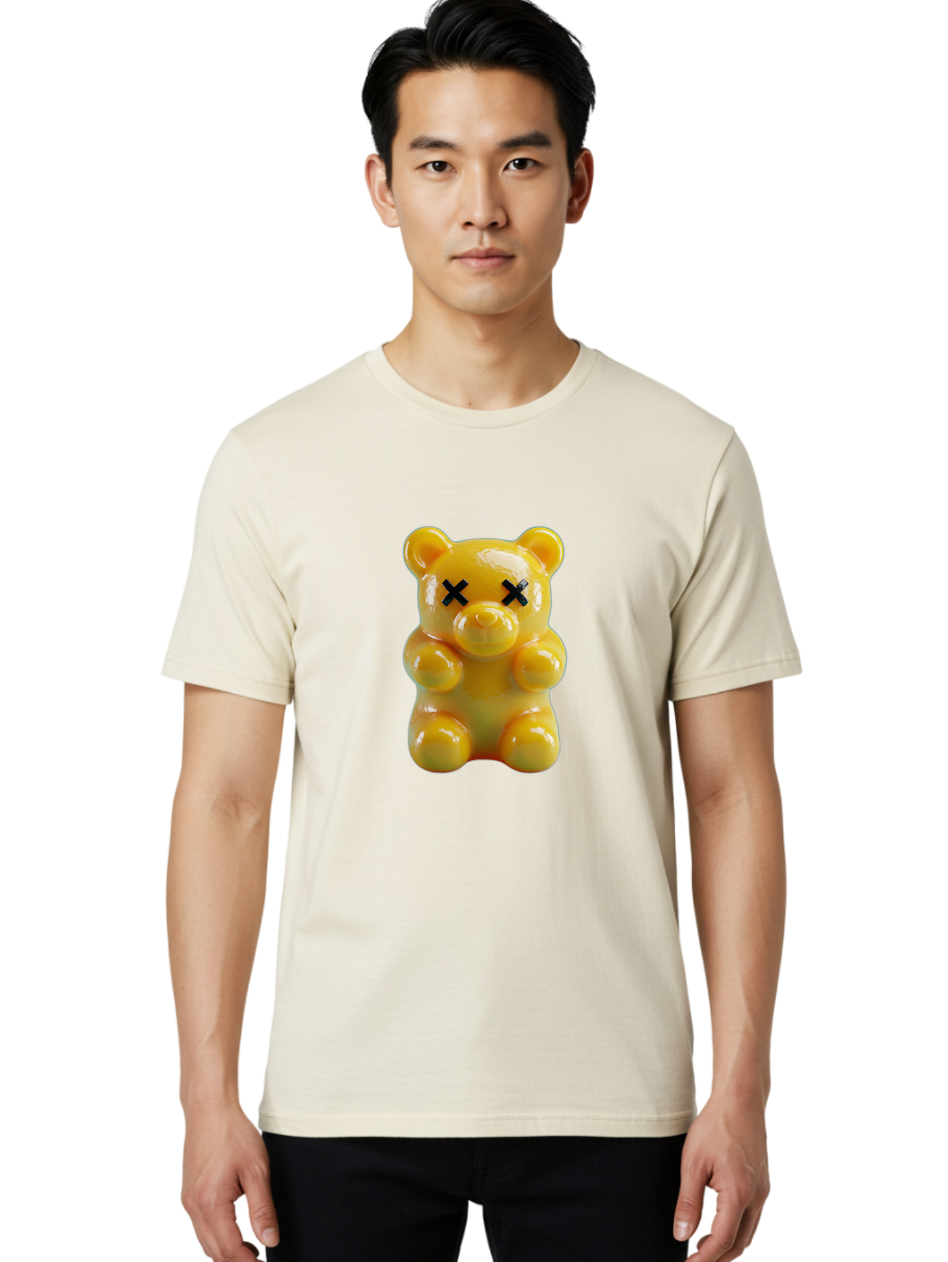 X-Eyes-Gummy-Bear Men'S Graphic Tee, 100% Cotton, Comfortable Casual Summer Wear, Machine Washable, Vintage Camera, Old Camera, Antique Camera, Black Camera, Classic Photography, Photography Equipment, Nostalgic Device, Film Camera, Camera Art Ban995 29