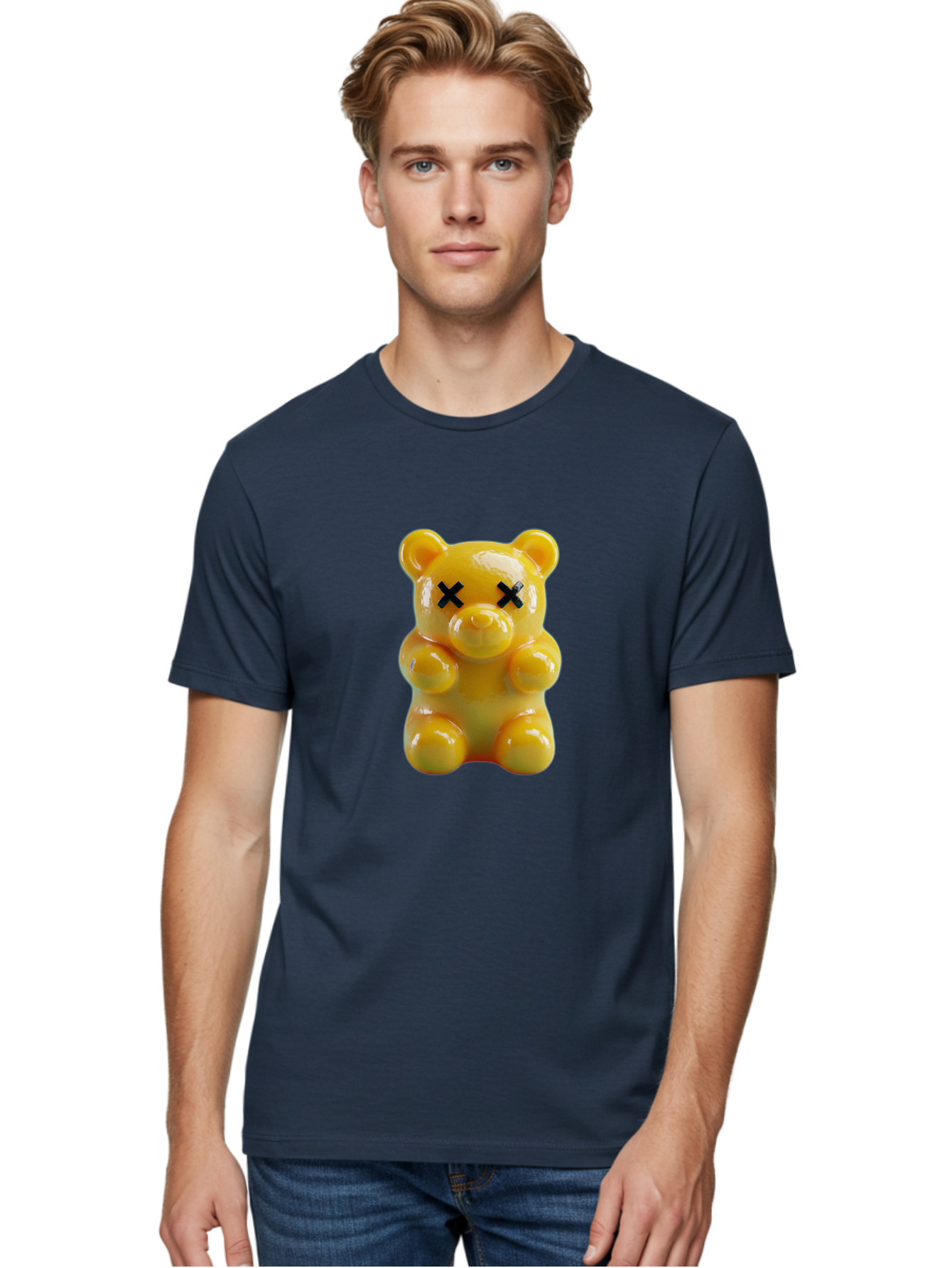 X-Eyes-Gummy-Bear Men'S Graphic Tee, 100% Cotton, Comfortable Casual Summer Wear, Machine Washable, Vintage Camera, Old Camera, Antique Camera, Black Camera, Classic Photography, Photography Equipment, Nostalgic Device, Film Camera, Camera Art Ban995 28
