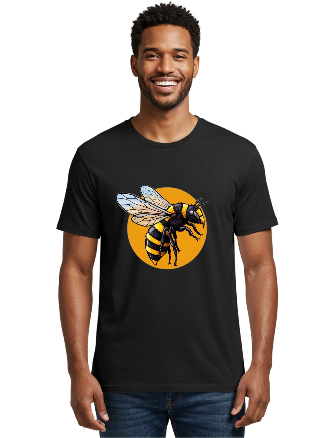 Yellow-And-Black-Bee Men'S Graphic Tee, 100% Cotton, Comfortable Casual Summer Wear, Machine Washable, Vintage Camera, Old Camera, Antique Camera, Black Camera, Classic Photography, Photography Equipment, Nostalgic Device, Film Camera, Ban997 22