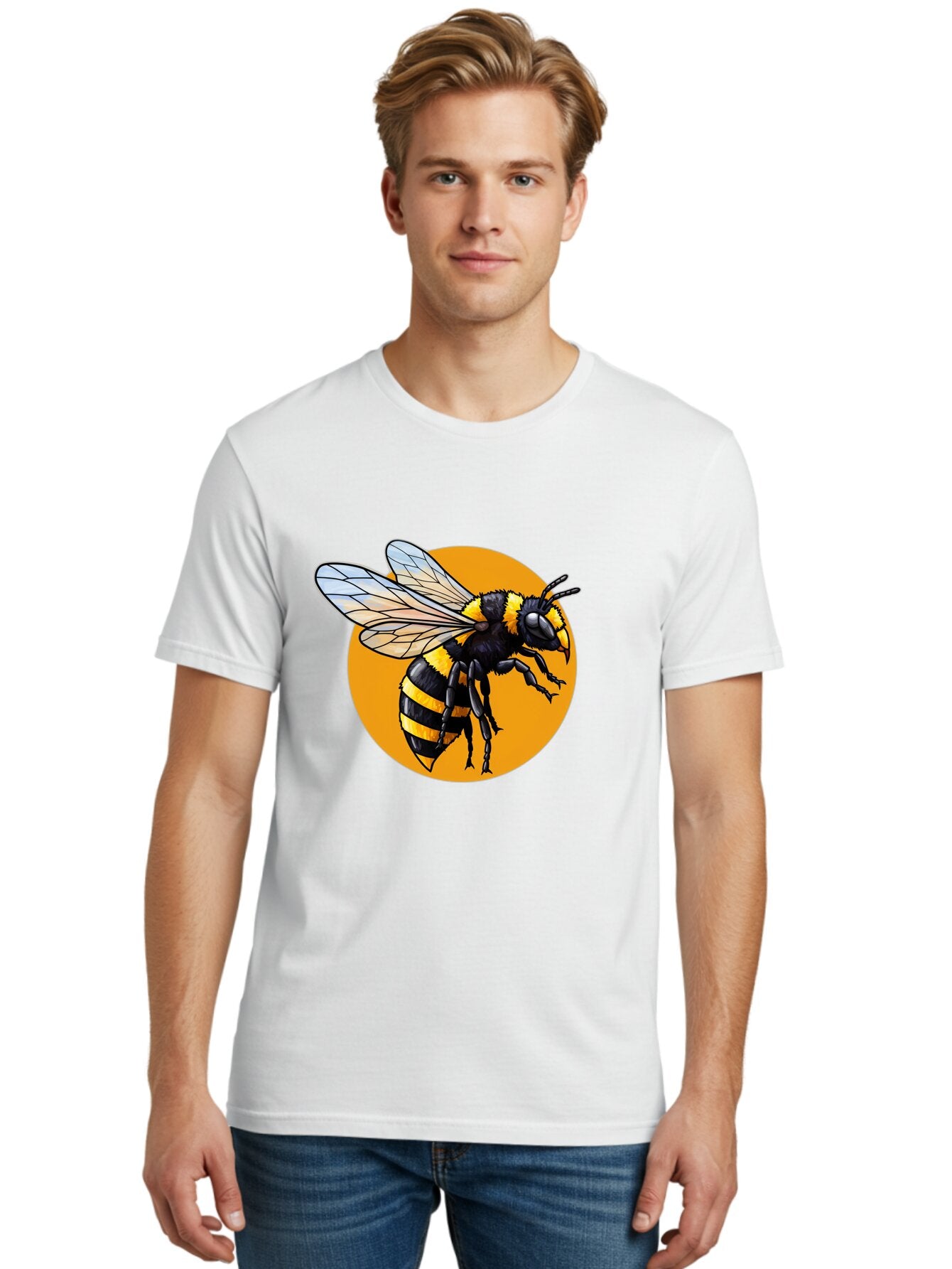 Yellow-And-Black-Bee Men'S Graphic Tee, 100% Cotton, Comfortable Casual Summer Wear, Machine Washable, Vintage Camera, Old Camera, Antique Camera, Black Camera, Classic Photography, Photography Equipment, Nostalgic Device, Film Camera, Ban997 23