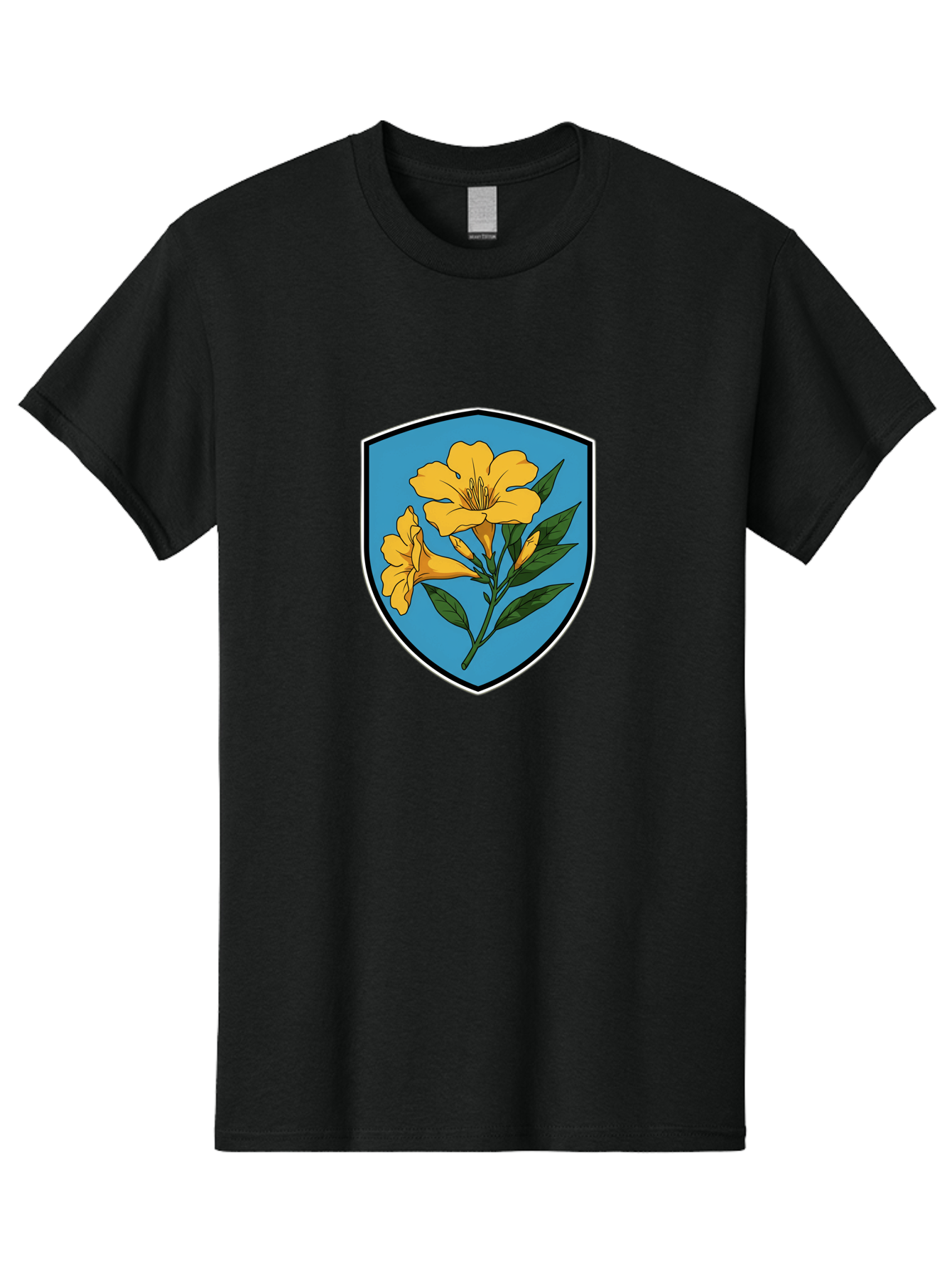 Yellow-Flowers-Shield Men'S Graphic Tee, 100% Cotton, Comfortable Casual Summer Wear, Machine Washable, Vintage Camera, Old Camera, Antique Camera, Black Camera, Classic Photography, Photography Equipment, Nostalgic Device, Film Camera, Ban998 11