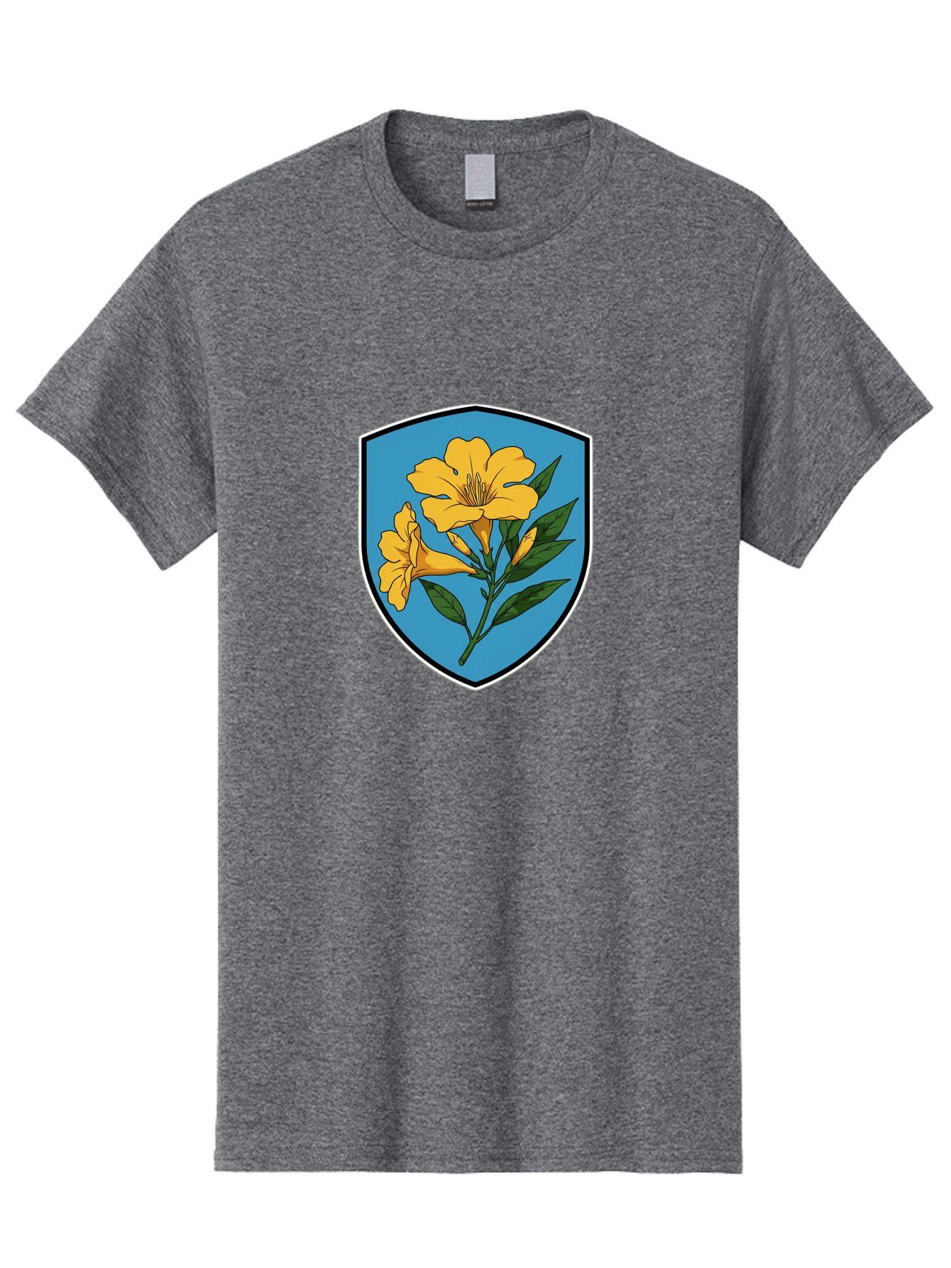 Yellow-Flowers-Shield Men'S Graphic Tee, 100% Cotton, Comfortable Casual Summer Wear, Machine Washable, Vintage Camera, Old Camera, Antique Camera, Black Camera, Classic Photography, Photography Equipment, Nostalgic Device, Film Camera, Ban998 10