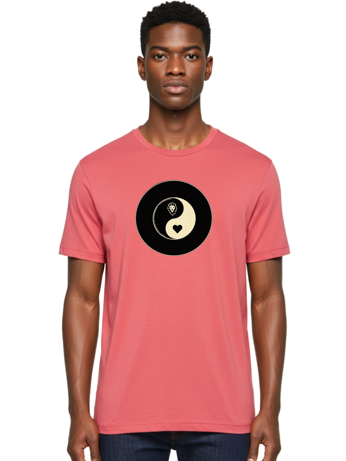 Yin-Yang-Heart-Lion Men'S Graphic Tee, 100% Cotton, Comfortable Casual Summer Wear, Machine Washable, Vintage Camera, Old Camera, Antique Camera, Black Camera, Classic Photography, Photography Equipment, Nostalgic Device, Film Camera, Bao001 26