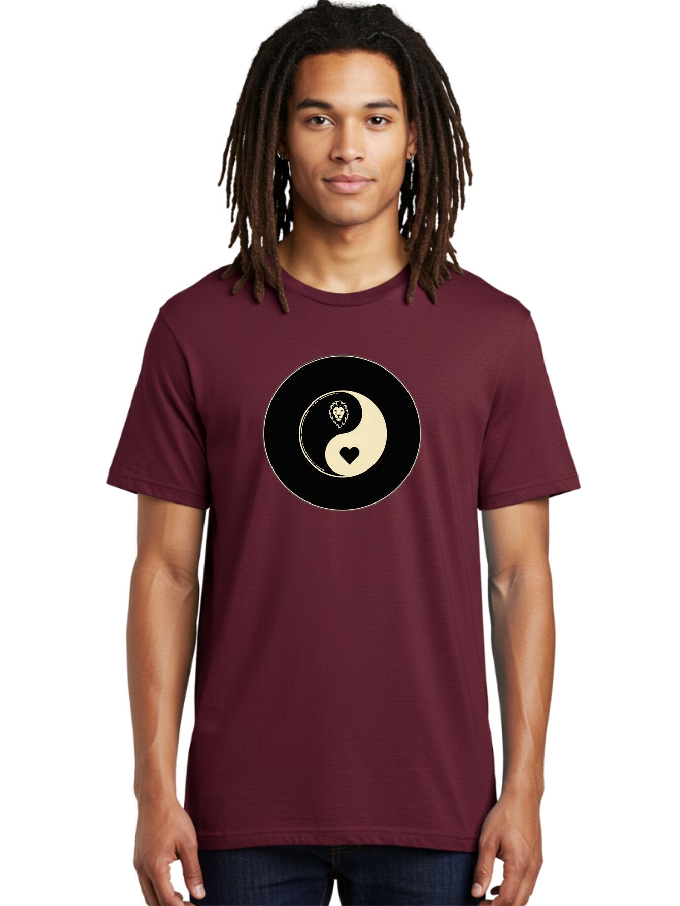 Yin-Yang-Heart-Lion Men'S Graphic Tee, 100% Cotton, Comfortable Casual Summer Wear, Machine Washable, Vintage Camera, Old Camera, Antique Camera, Black Camera, Classic Photography, Photography Equipment, Nostalgic Device, Film Camera, Bao001 25