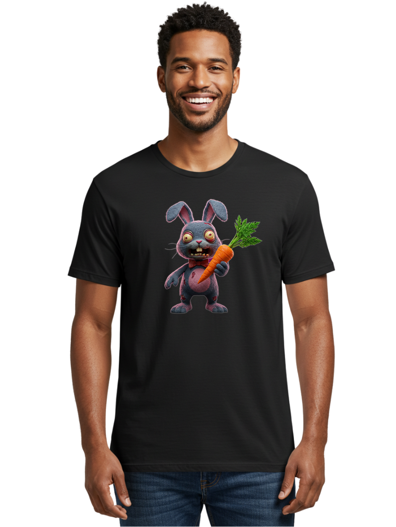 Zombie-Bunny-4 Men'S Graphic Tee, 100% Cotton, Comfortable Casual Summer Wear, Machine Washable, Vintage Camera, Old Camera, Antique Camera, Black Camera, Classic Photography, Photography Equipment, Nostalgic Device, Film Camera, Camera Art Bao007 24