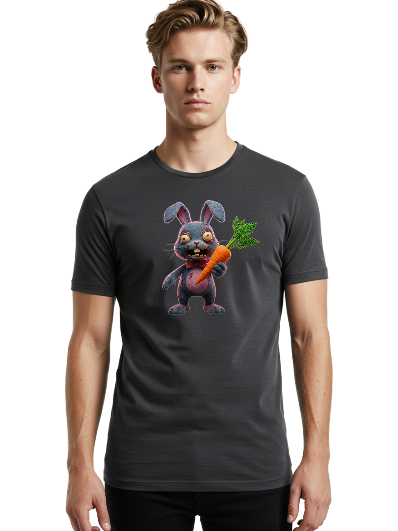 Zombie-Bunny-4 Men'S Graphic Tee, 100% Cotton, Comfortable Casual Summer Wear, Machine Washable, Vintage Camera, Old Camera, Antique Camera, Black Camera, Classic Photography, Photography Equipment, Nostalgic Device, Film Camera, Camera Art Bao007 30