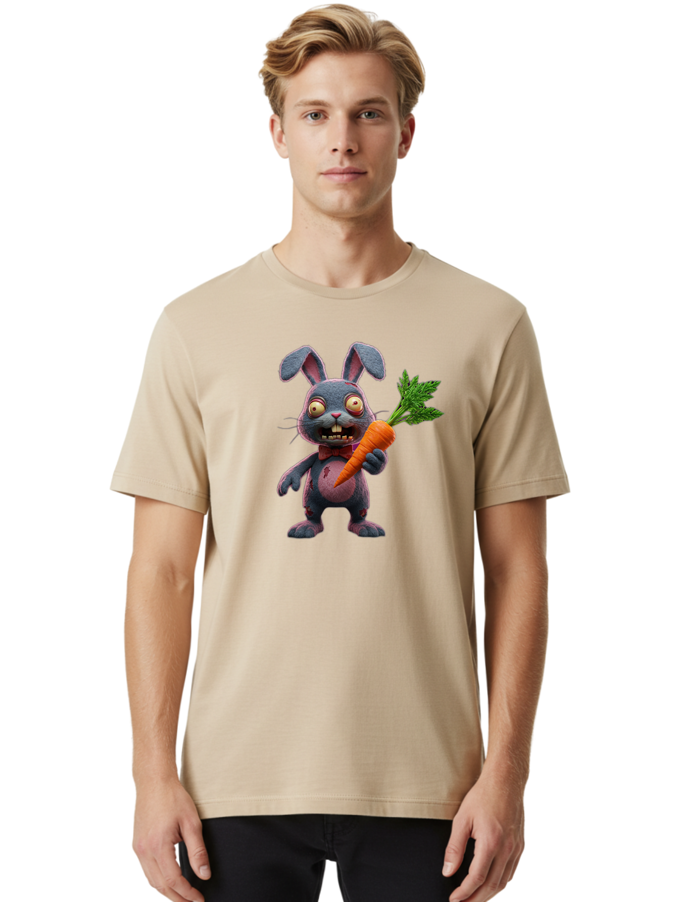 Zombie-Bunny-4 Men'S Graphic Tee, 100% Cotton, Comfortable Casual Summer Wear, Machine Washable, Vintage Camera, Old Camera, Antique Camera, Black Camera, Classic Photography, Photography Equipment, Nostalgic Device, Film Camera, Camera Art Bao007 18