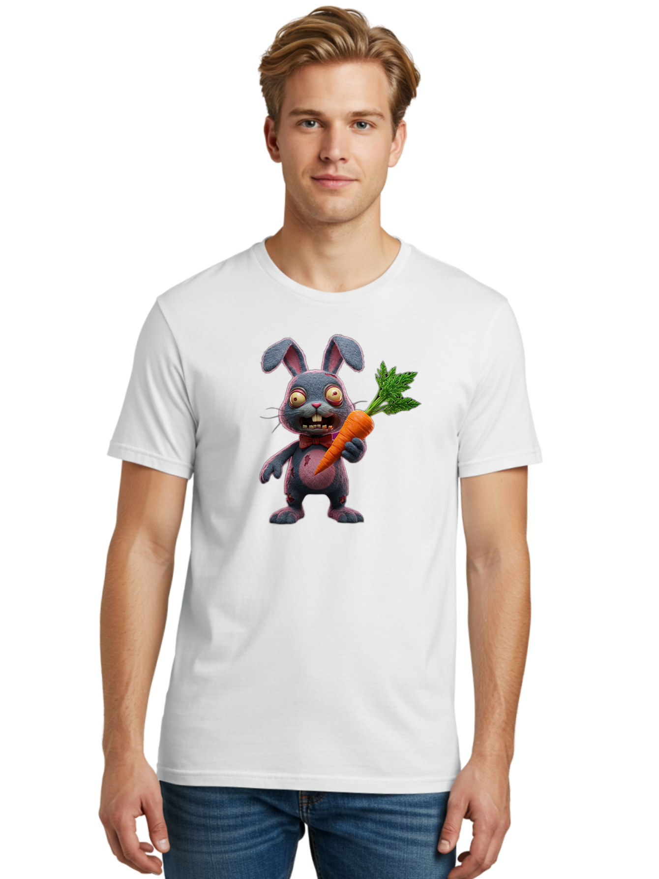 Zombie-Bunny-4 Men'S Graphic Tee, 100% Cotton, Comfortable Casual Summer Wear, Machine Washable, Vintage Camera, Old Camera, Antique Camera, Black Camera, Classic Photography, Photography Equipment, Nostalgic Device, Film Camera, Camera Art Bao007 19