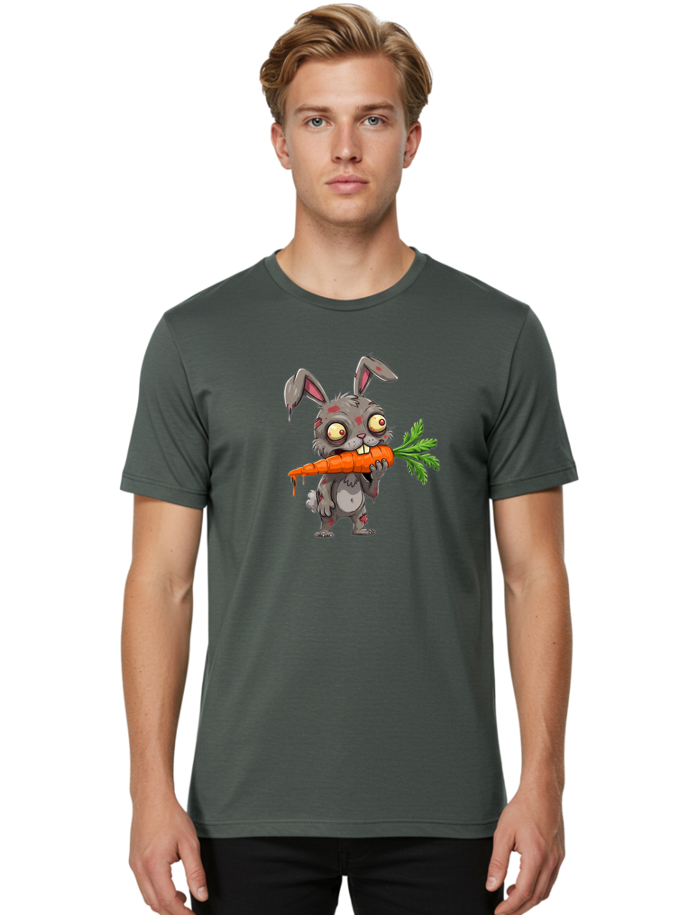 Zombie-Rabbit-2 Men'S Graphic Tee, 100% Cotton, Comfortable Casual Summer Wear, Machine Washable, Vintage Camera, Old Camera, Antique Camera, Black Camera, Classic Photography, Photography Equipment, Nostalgic Device, Film Camera, Camera Art Bao013 27