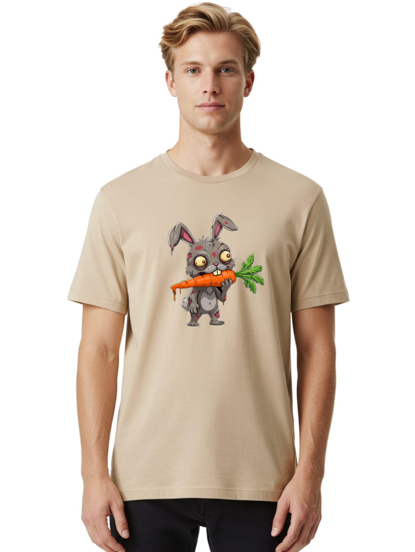 Zombie-Rabbit-2 Men'S Graphic Tee, 100% Cotton, Comfortable Casual Summer Wear, Machine Washable, Vintage Camera, Old Camera, Antique Camera, Black Camera, Classic Photography, Photography Equipment, Nostalgic Device, Film Camera, Camera Art Bao013 30