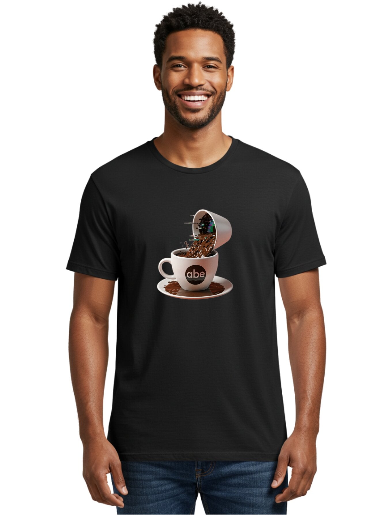 Abe-Coffee-Cup Men'S Graphic Tee, 100% Cotton, Comfortable Casual Summer Wear, Machine Washable, Vintage Camera, Old Camera, Antique Camera, Black Camera, Classic Photography, Photography Equipment, Nostalgic Device, Film Camera, Camera Art Bao030 29