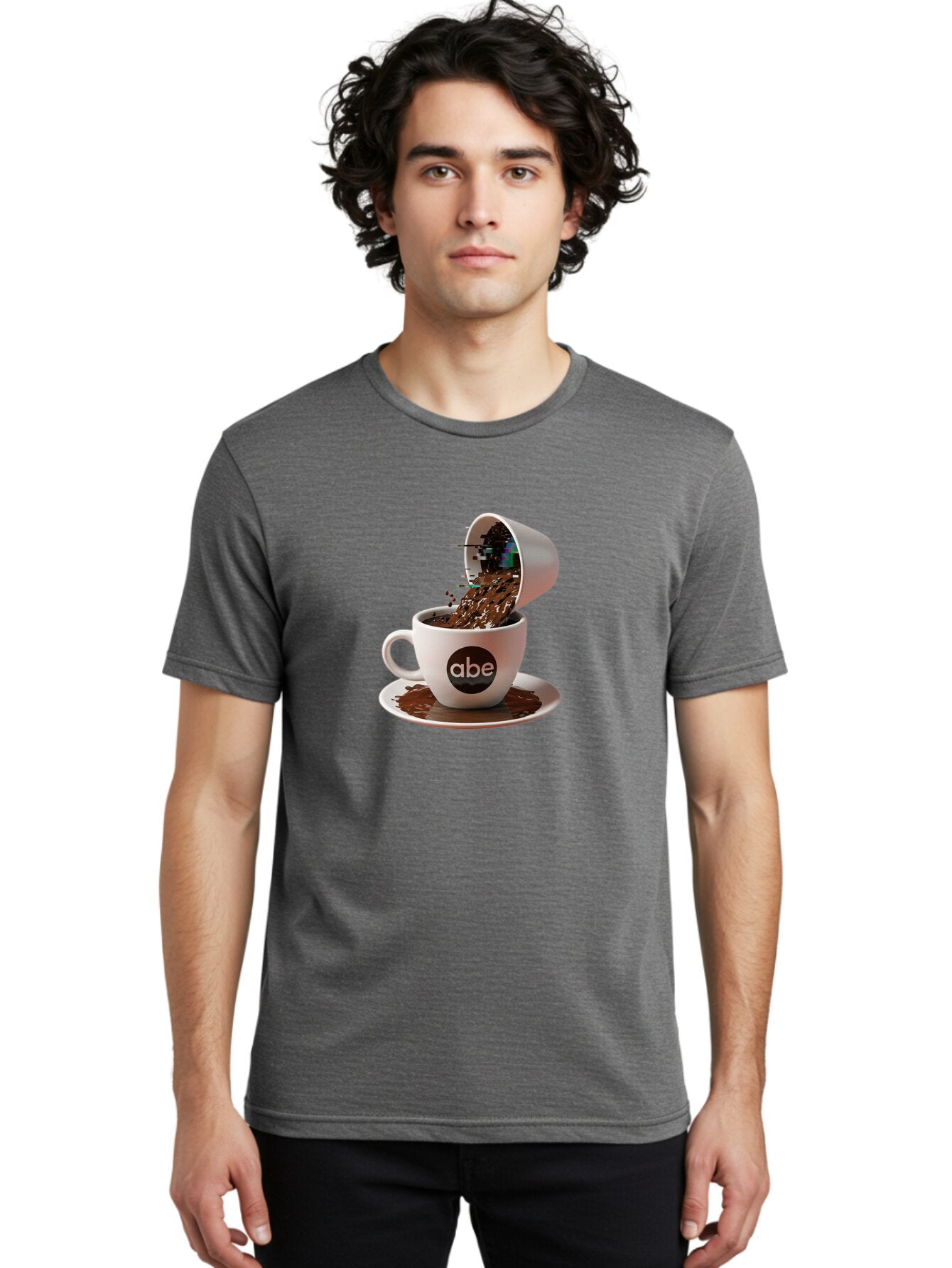 Abe-Coffee-Cup Men'S Graphic Tee, 100% Cotton, Comfortable Casual Summer Wear, Machine Washable, Vintage Camera, Old Camera, Antique Camera, Black Camera, Classic Photography, Photography Equipment, Nostalgic Device, Film Camera, Camera Art Bao030 27