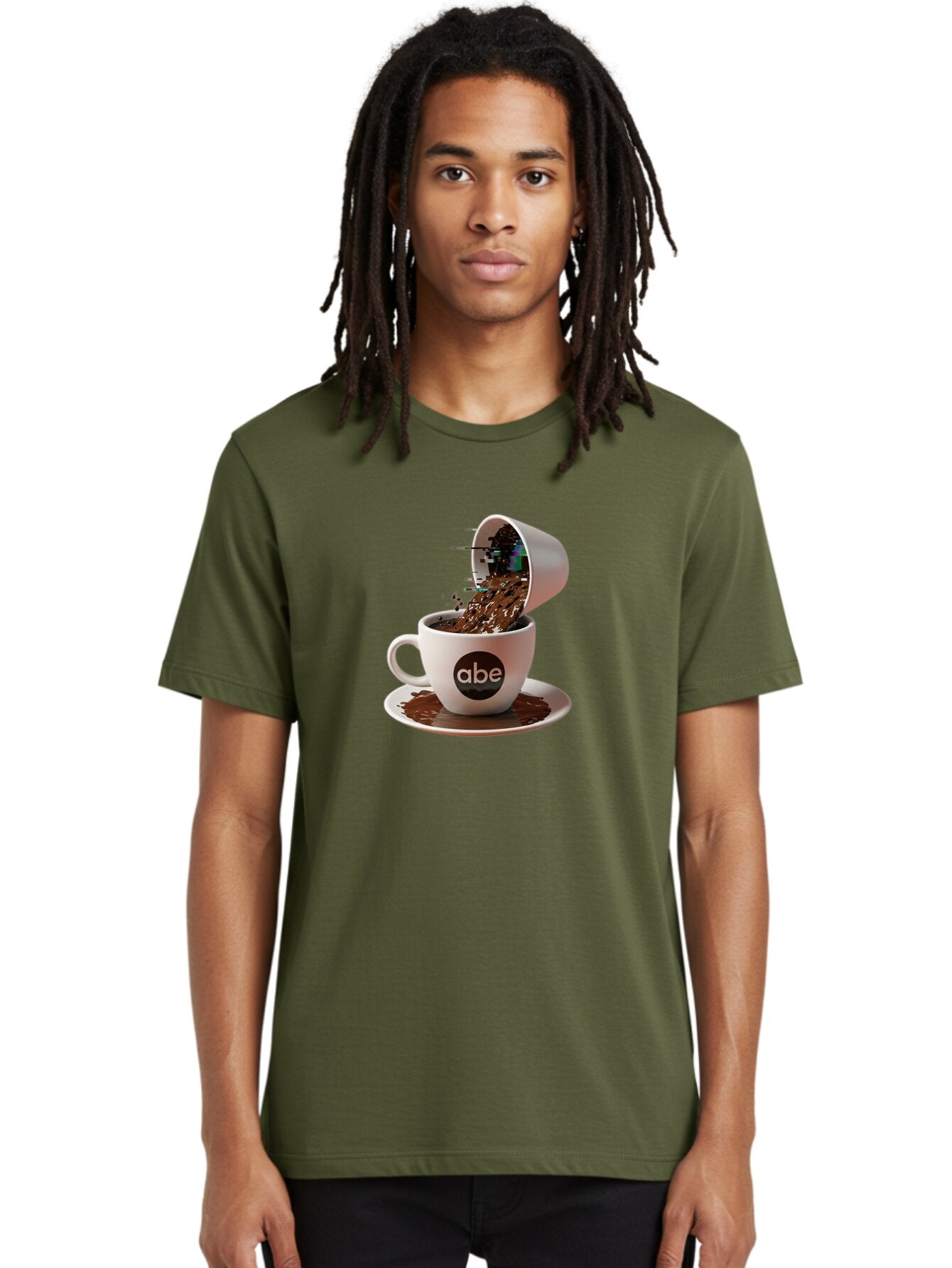 Abe-Coffee-Cup Men'S Graphic Tee, 100% Cotton, Comfortable Casual Summer Wear, Machine Washable, Vintage Camera, Old Camera, Antique Camera, Black Camera, Classic Photography, Photography Equipment, Nostalgic Device, Film Camera, Camera Art Bao030 26