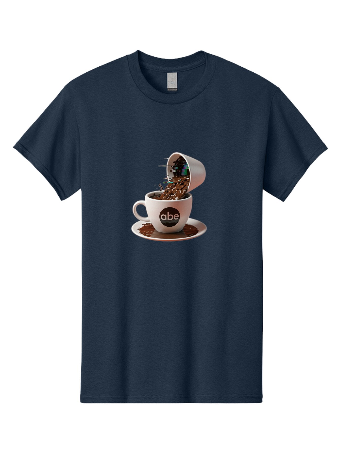 Abe-Coffee-Cup Men'S Graphic Tee, 100% Cotton, Comfortable Casual Summer Wear, Machine Washable, Vintage Camera, Old Camera, Antique Camera, Black Camera, Classic Photography, Photography Equipment, Nostalgic Device, Film Camera, Camera Art Bao030