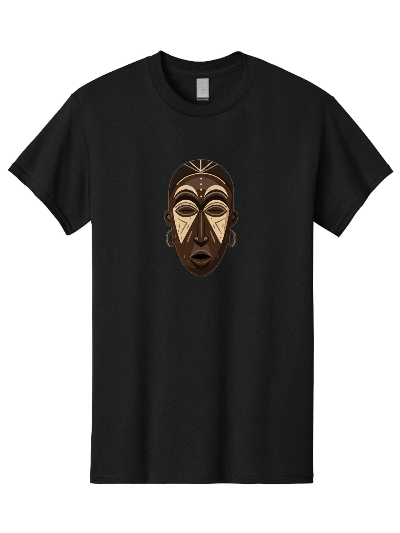 African-Mask Men'S Graphic Tee, 100% Cotton, Comfortable Casual Summer Wear, Machine Washable, Vintage Camera, Old Camera, Antique Camera, Black Camera, Classic Photography, Photography Equipment, Nostalgic Device, Film Camera, Camera Art Bao033 5