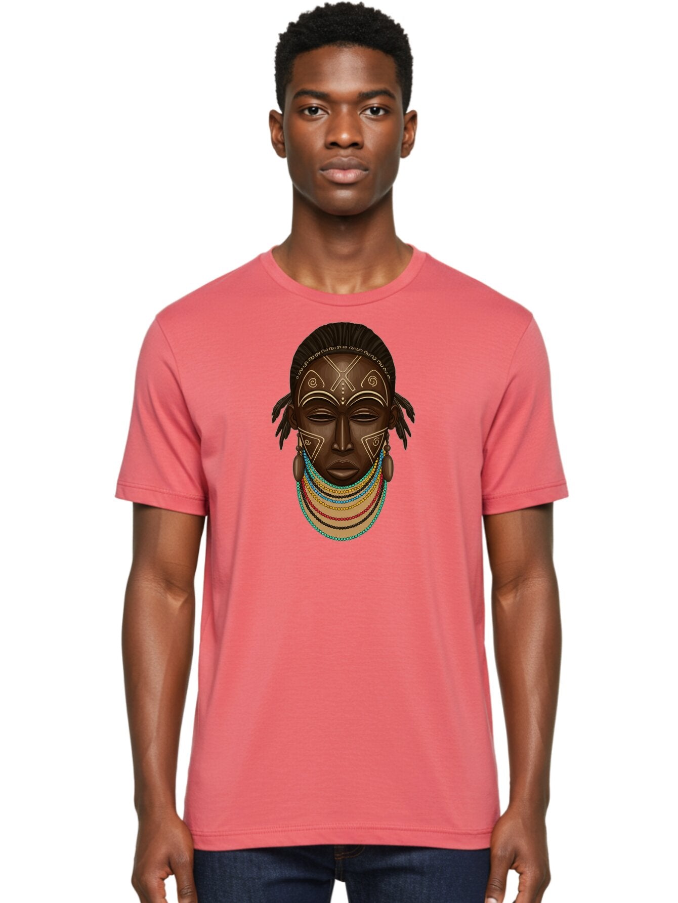 African-Woman-Portrait-1 Men'S Graphic Tee, 100% Cotton, Comfortable Casual Summer Wear, Machine Washable, Vintage Camera, Old Camera, Antique Camera, Black Camera, Classic Photography, Photography Equipment, Nostalgic Device, Film Camera, Bao034 24