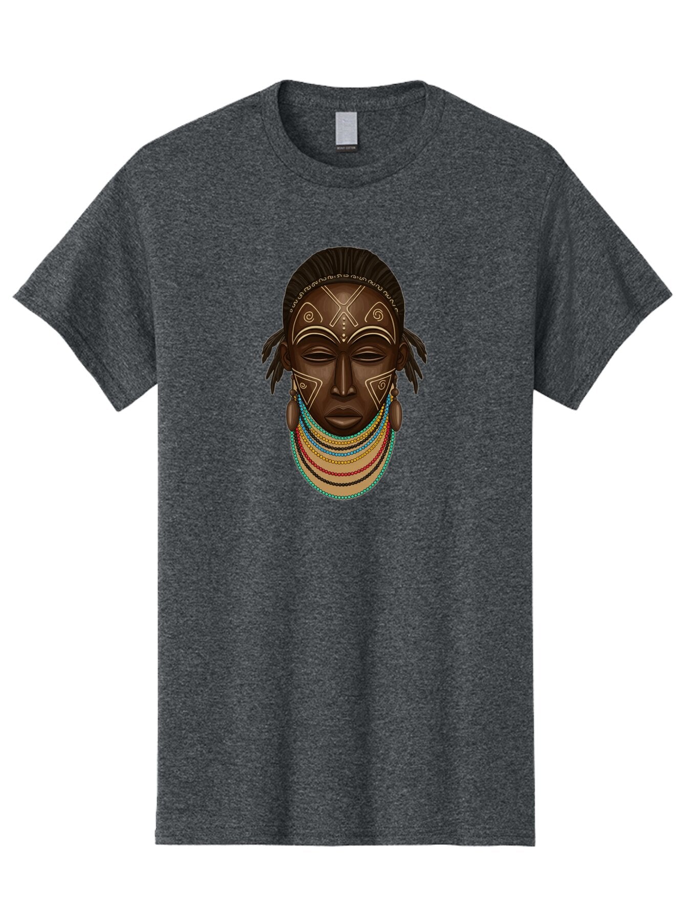 African-Woman-Portrait-1 Men'S Graphic Tee, 100% Cotton, Comfortable Casual Summer Wear, Machine Washable, Vintage Camera, Old Camera, Antique Camera, Black Camera, Classic Photography, Photography Equipment, Nostalgic Device, Film Camera, Bao034