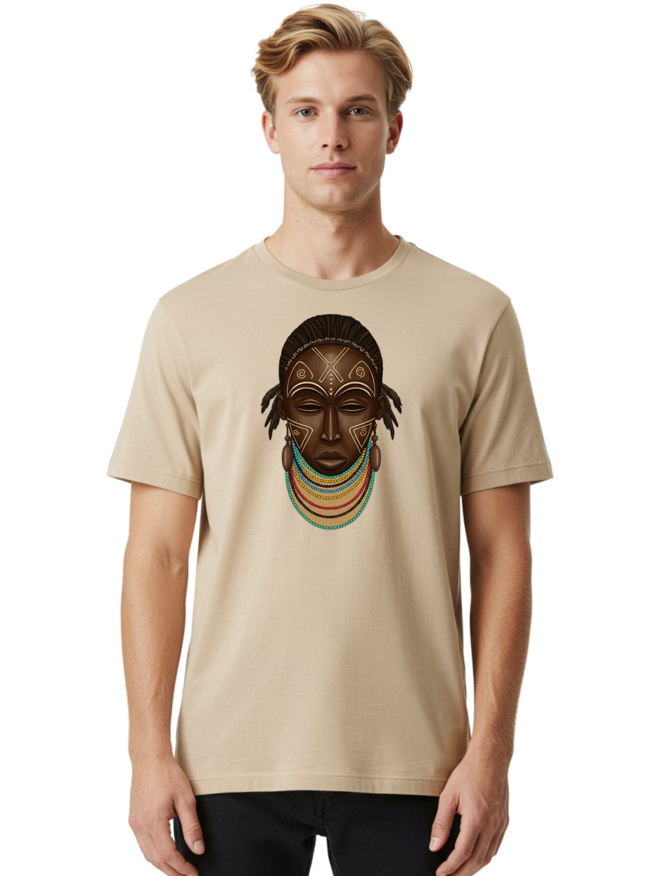 African-Woman-Portrait-1 Men'S Graphic Tee, 100% Cotton, Comfortable Casual Summer Wear, Machine Washable, Vintage Camera, Old Camera, Antique Camera, Black Camera, Classic Photography, Photography Equipment, Nostalgic Device, Film Camera, Bao034 16
