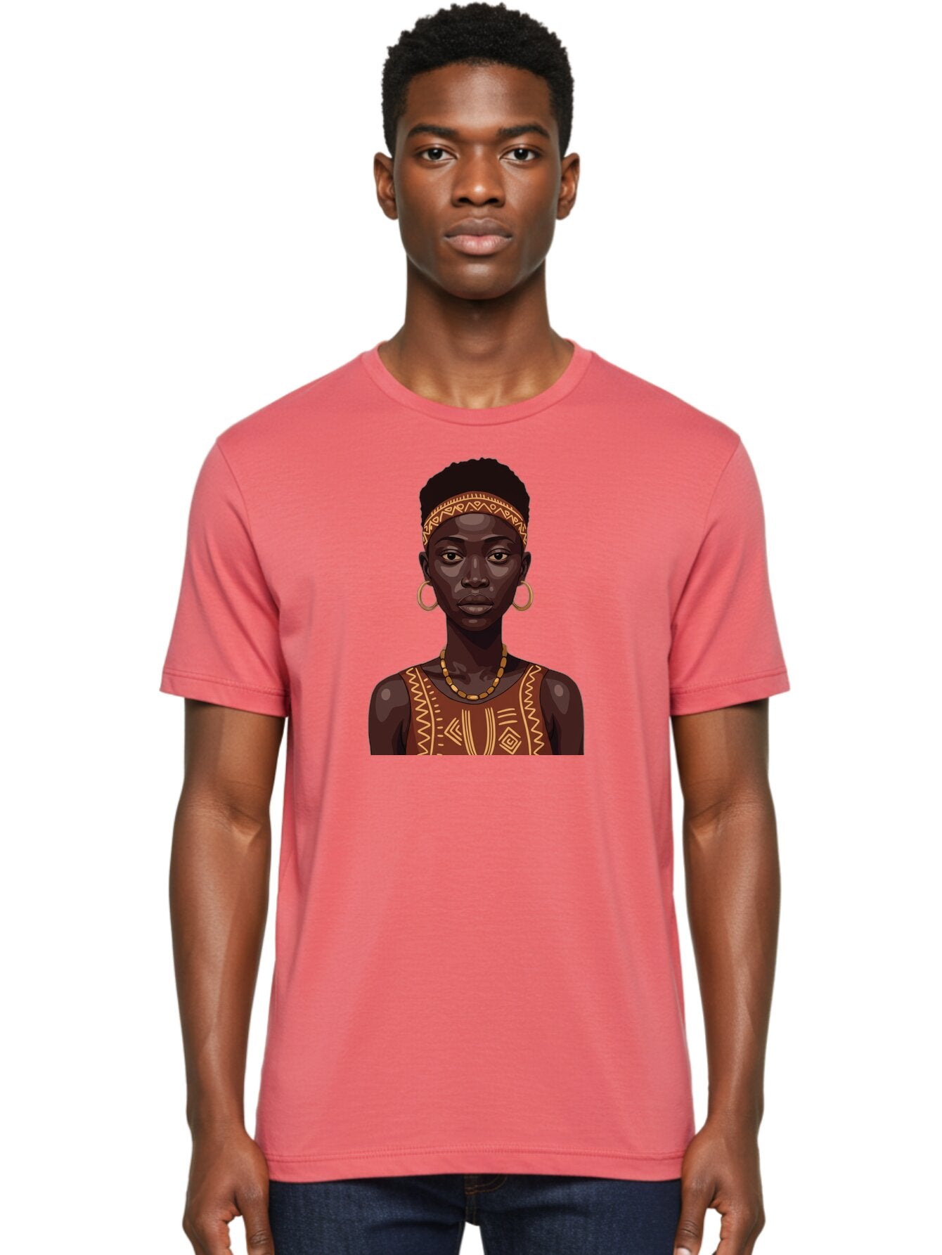 African-Woman-Portrait Men'S Graphic Tee, 100% Cotton, Comfortable Casual Summer Wear, Machine Washable, Vintage Camera, Old Camera, Antique Camera, Black Camera, Classic Photography, Photography Equipment, Nostalgic Device, Film Camera, Bao035 24