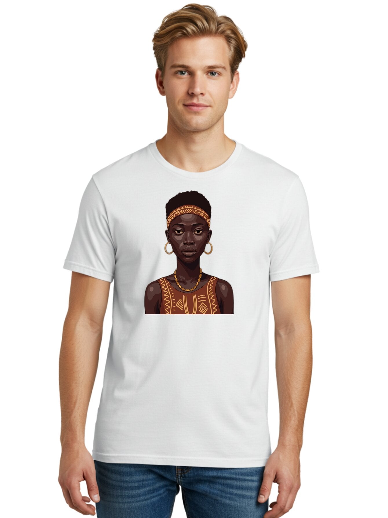 African-Woman-Portrait Men'S Graphic Tee, 100% Cotton, Comfortable Casual Summer Wear, Machine Washable, Vintage Camera, Old Camera, Antique Camera, Black Camera, Classic Photography, Photography Equipment, Nostalgic Device, Film Camera, Bao035 17