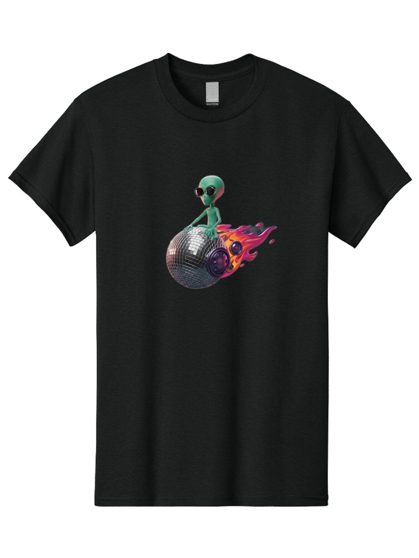 Alien-On-Disco-Ball Men'S Graphic Tee, 100% Cotton, Comfortable Casual Summer Wear, Machine Washable, Vintage Camera, Old Camera, Antique Camera, Black Camera, Classic Photography, Photography Equipment, Nostalgic Device, Film Camera, Bao038 13