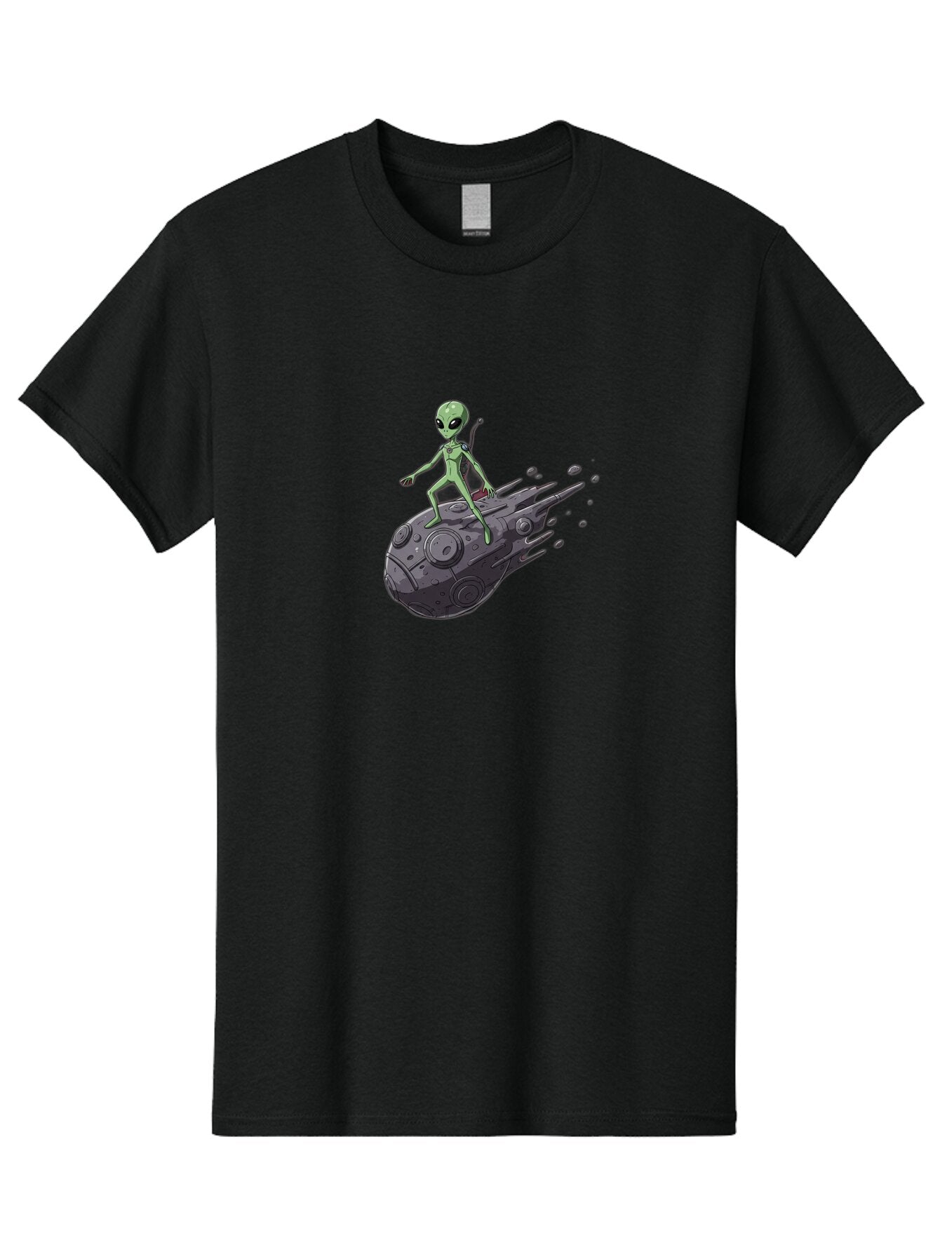 Alien-On-Ufo-1 Men'S Graphic Tee, 100% Cotton, Comfortable Casual Summer Wear, Machine Washable, Vintage Camera, Old Camera, Antique Camera, Black Camera, Classic Photography, Photography Equipment, Nostalgic Device, Film Camera, Camera Art Bao043 6