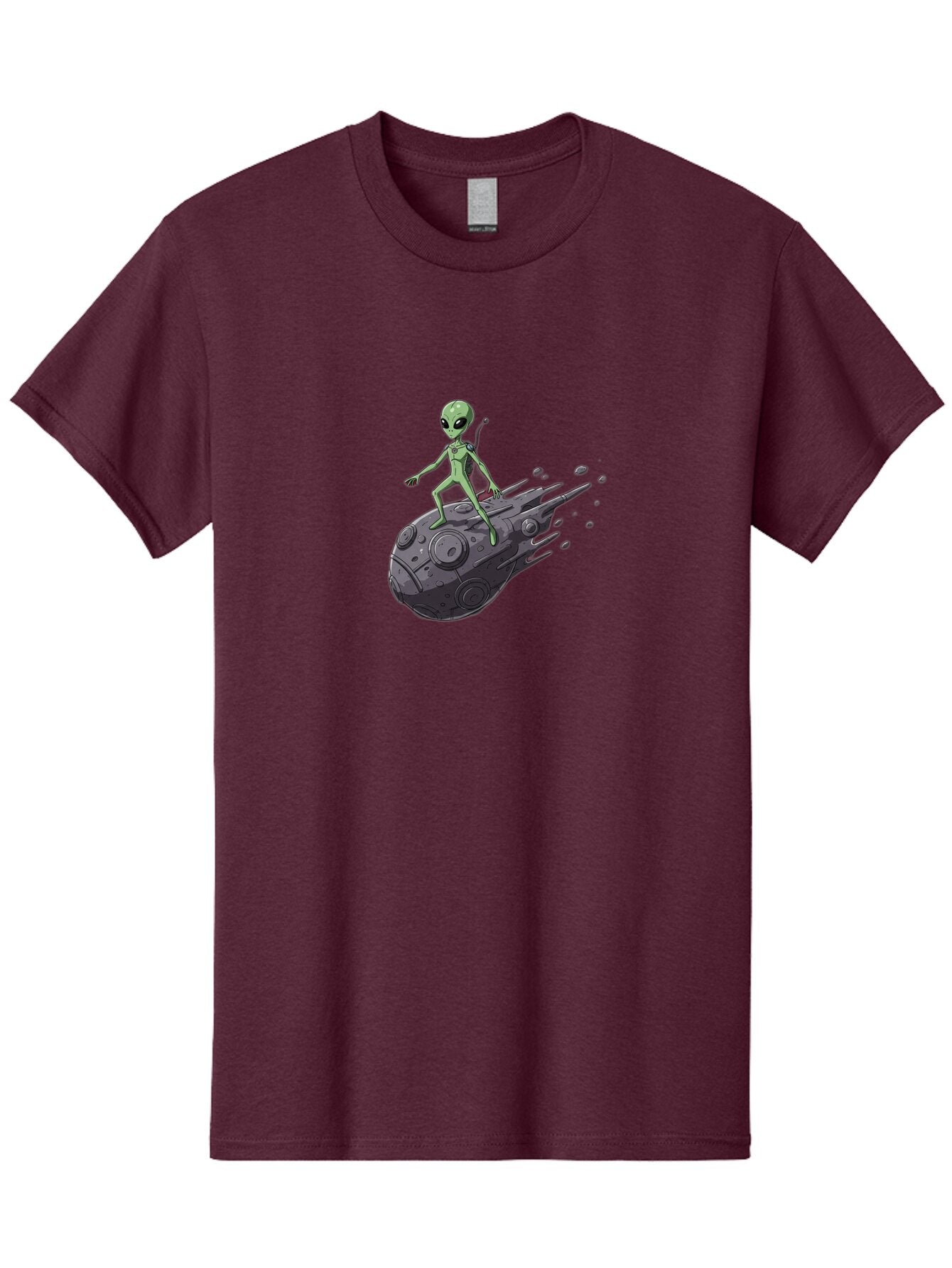 Alien-On-Ufo-1 Men'S Graphic Tee, 100% Cotton, Comfortable Casual Summer Wear, Machine Washable, Vintage Camera, Old Camera, Antique Camera, Black Camera, Classic Photography, Photography Equipment, Nostalgic Device, Film Camera, Camera Art Bao043 5