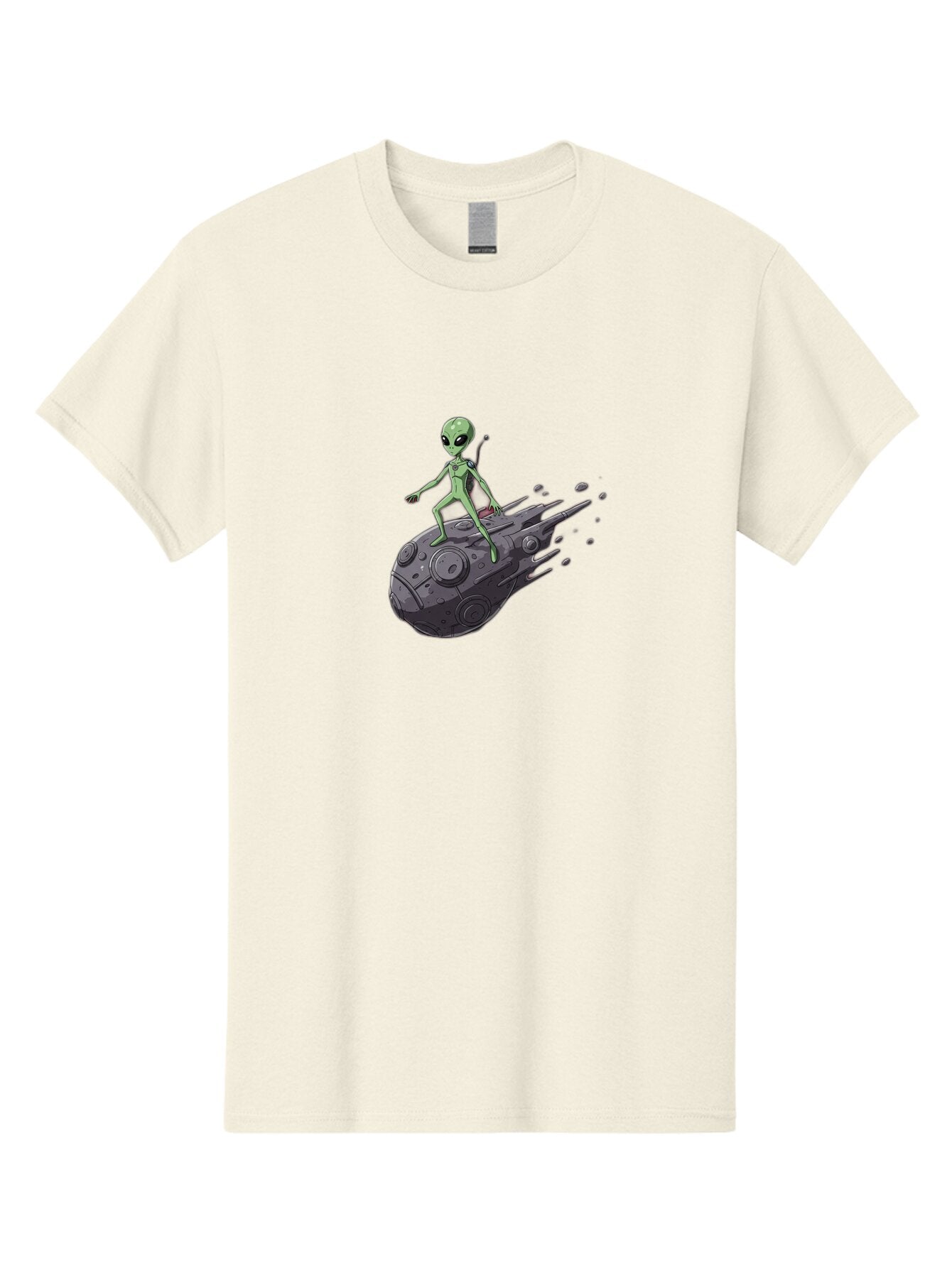 Alien-On-Ufo-1 Men'S Graphic Tee, 100% Cotton, Comfortable Casual Summer Wear, Machine Washable, Vintage Camera, Old Camera, Antique Camera, Black Camera, Classic Photography, Photography Equipment, Nostalgic Device, Film Camera, Camera Art Bao043 7