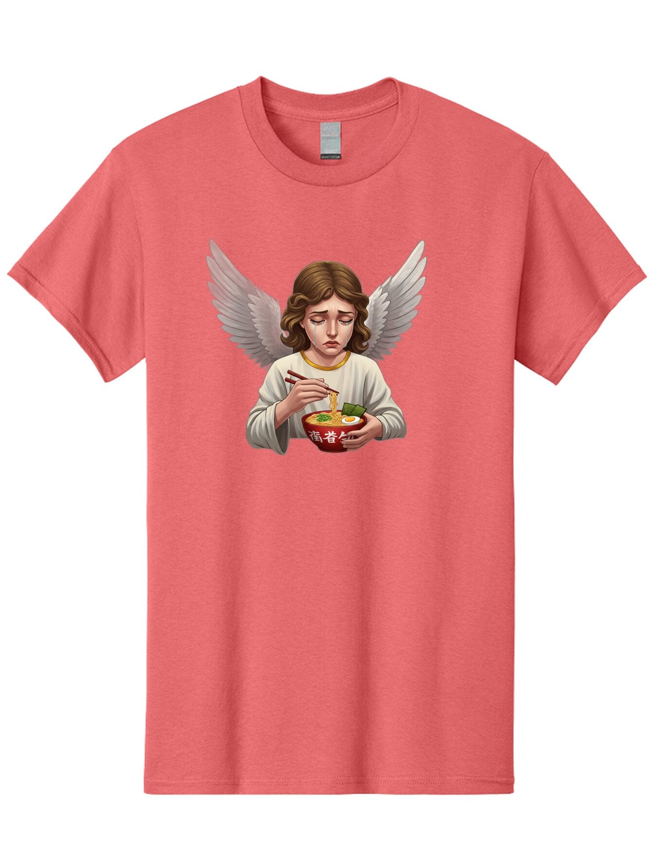 Angel-Eating-Ramen-2 Men'S Graphic Tee, 100% Cotton, Comfortable Casual Summer Wear, Machine Washable, Vintage Camera, Old Camera, Antique Camera, Black Camera, Classic Photography, Photography Equipment, Nostalgic Device, Film Camera, Bao053 14