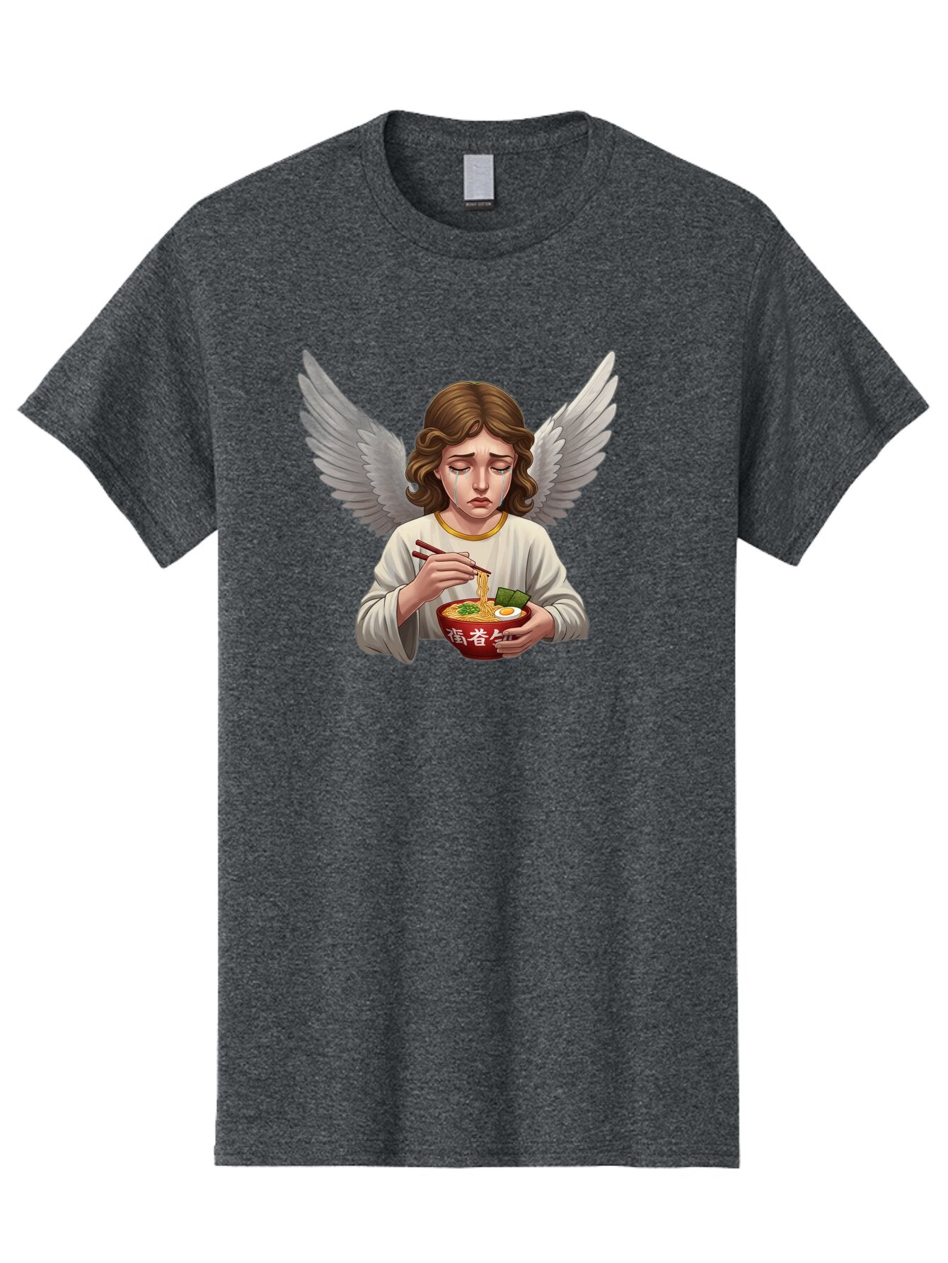 Angel-Eating-Ramen-2 Men'S Graphic Tee, 100% Cotton, Comfortable Casual Summer Wear, Machine Washable, Vintage Camera, Old Camera, Antique Camera, Black Camera, Classic Photography, Photography Equipment, Nostalgic Device, Film Camera, Bao053