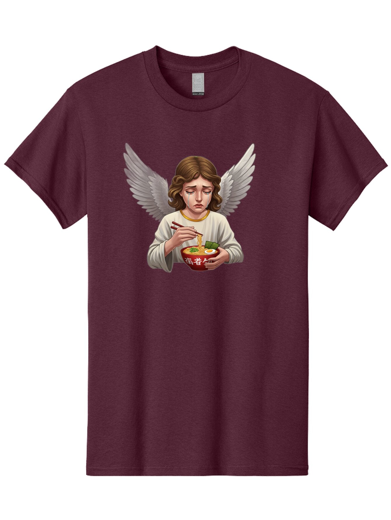 Angel-Eating-Ramen-2 Men'S Graphic Tee, 100% Cotton, Comfortable Casual Summer Wear, Machine Washable, Vintage Camera, Old Camera, Antique Camera, Black Camera, Classic Photography, Photography Equipment, Nostalgic Device, Film Camera, Bao053 6