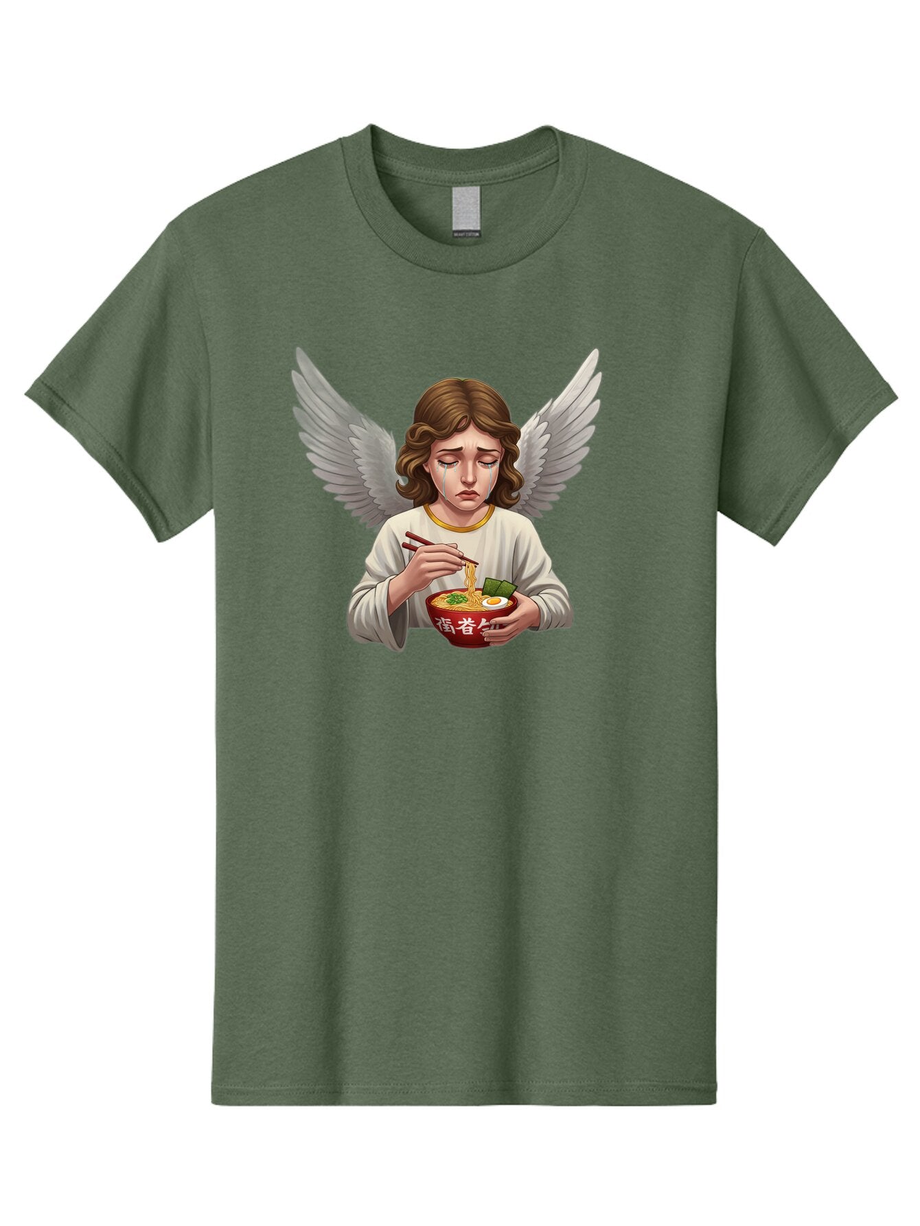 Angel-Eating-Ramen-2 Men'S Graphic Tee, 100% Cotton, Comfortable Casual Summer Wear, Machine Washable, Vintage Camera, Old Camera, Antique Camera, Black Camera, Classic Photography, Photography Equipment, Nostalgic Device, Film Camera, Bao053 15