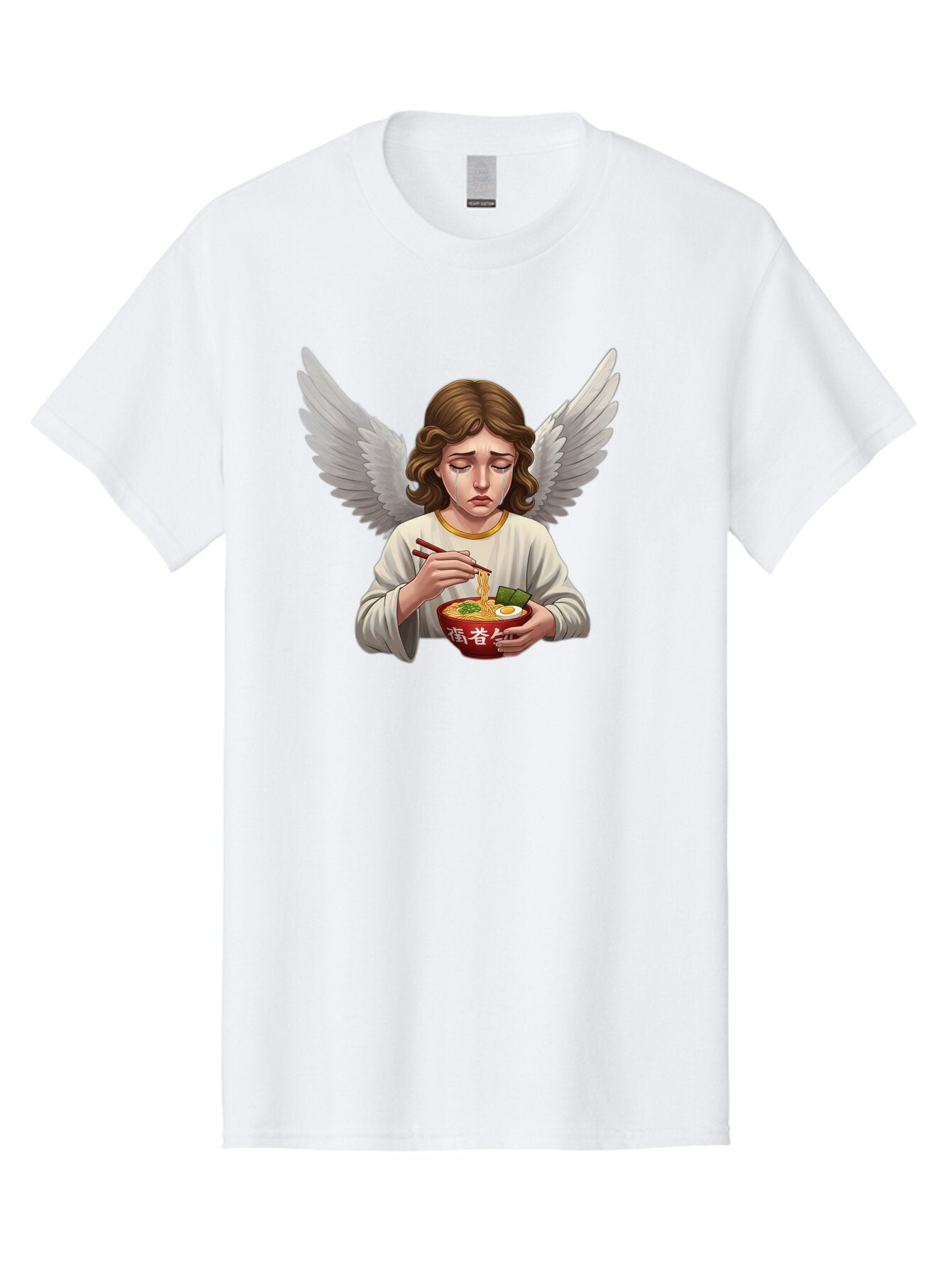 Angel-Eating-Ramen-2 Men'S Graphic Tee, 100% Cotton, Comfortable Casual Summer Wear, Machine Washable, Vintage Camera, Old Camera, Antique Camera, Black Camera, Classic Photography, Photography Equipment, Nostalgic Device, Film Camera, Bao053 8