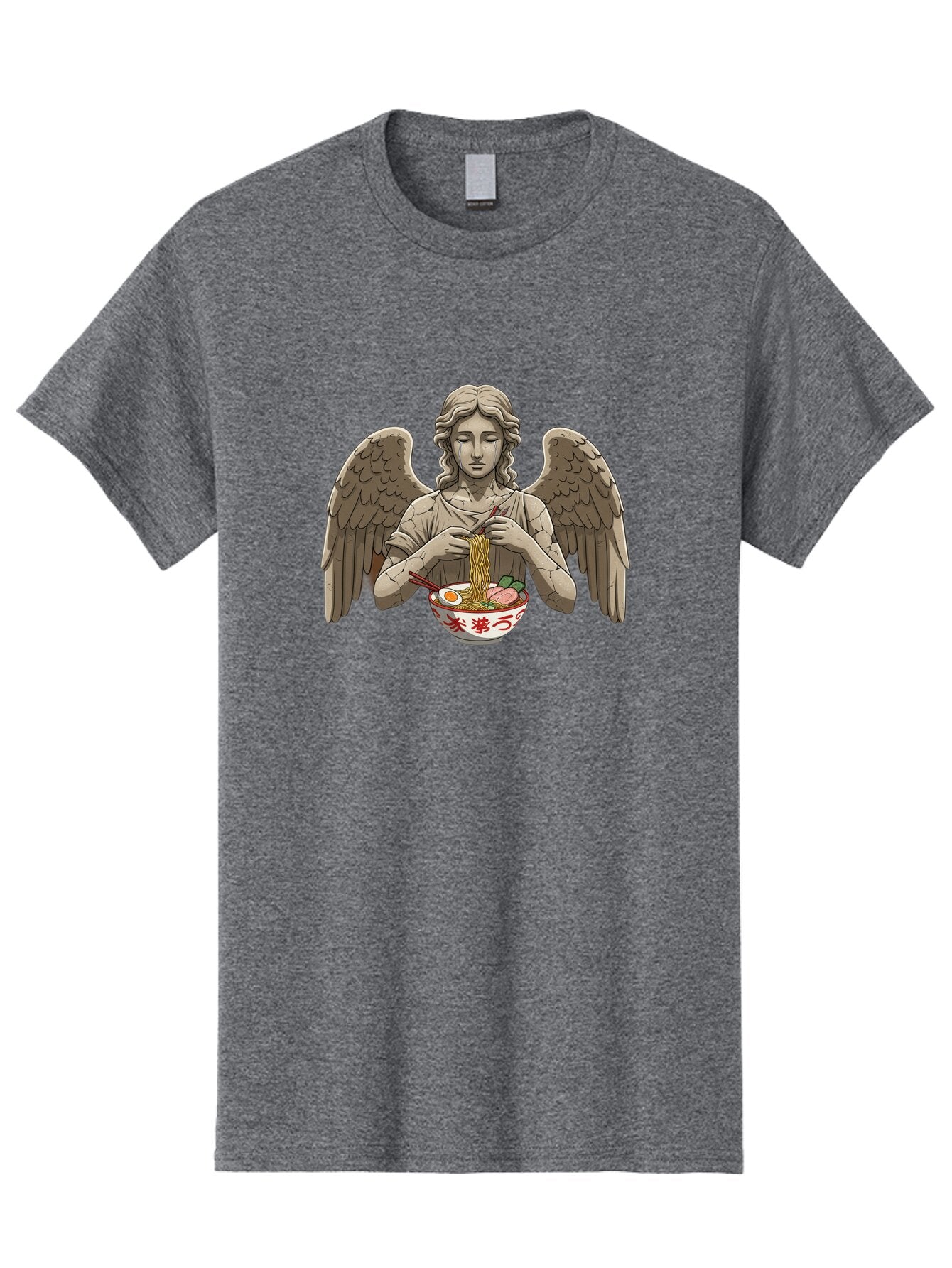 Angel-Eating-Ramen-3 Men'S Graphic Tee, 100% Cotton, Comfortable Casual Summer Wear, Machine Washable, Vintage Camera, Old Camera, Antique Camera, Black Camera, Classic Photography, Photography Equipment, Nostalgic Device, Film Camera, Bao054 3