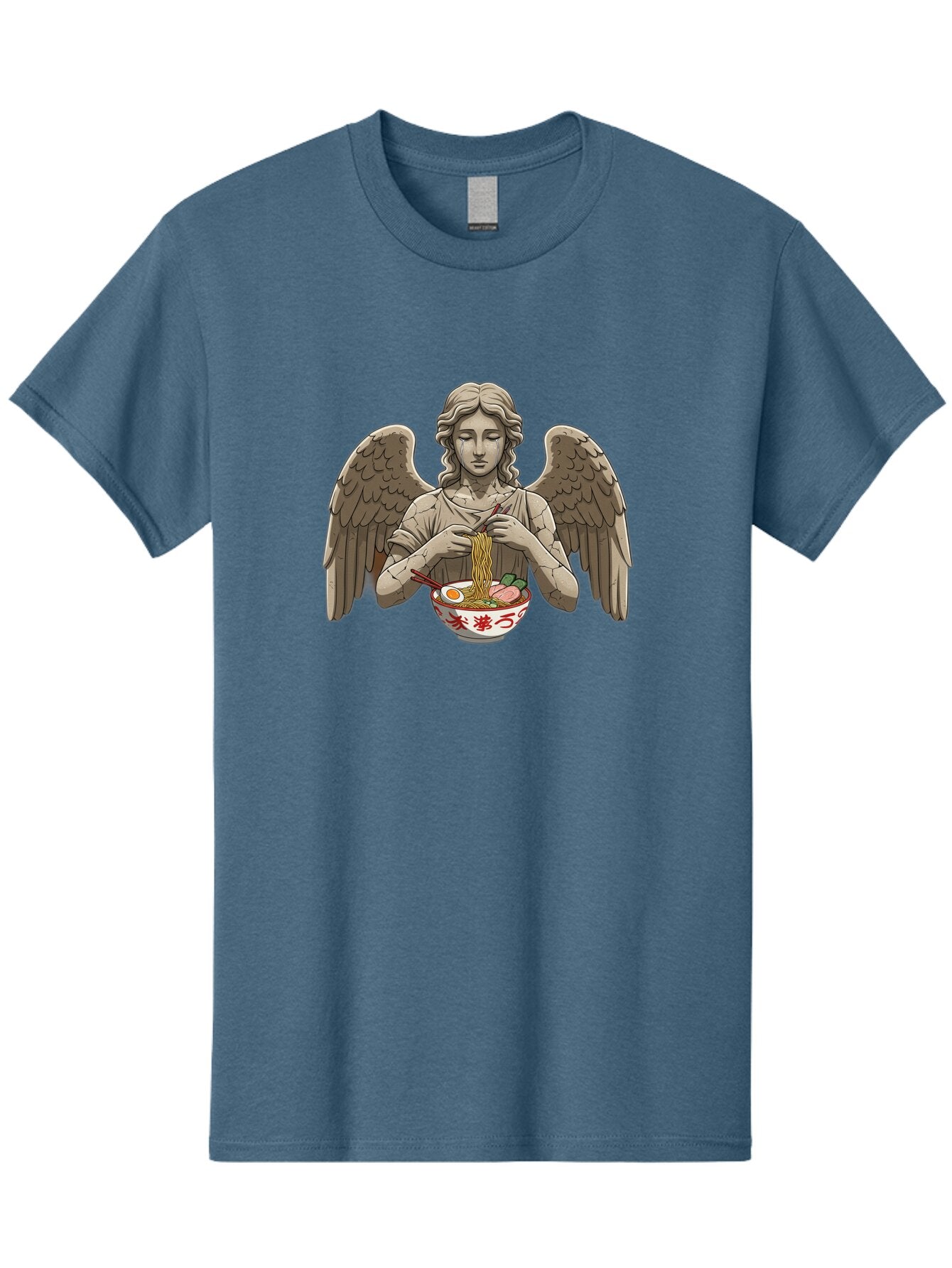 Angel-Eating-Ramen-3 Men'S Graphic Tee, 100% Cotton, Comfortable Casual Summer Wear, Machine Washable, Vintage Camera, Old Camera, Antique Camera, Black Camera, Classic Photography, Photography Equipment, Nostalgic Device, Film Camera, Bao054 15