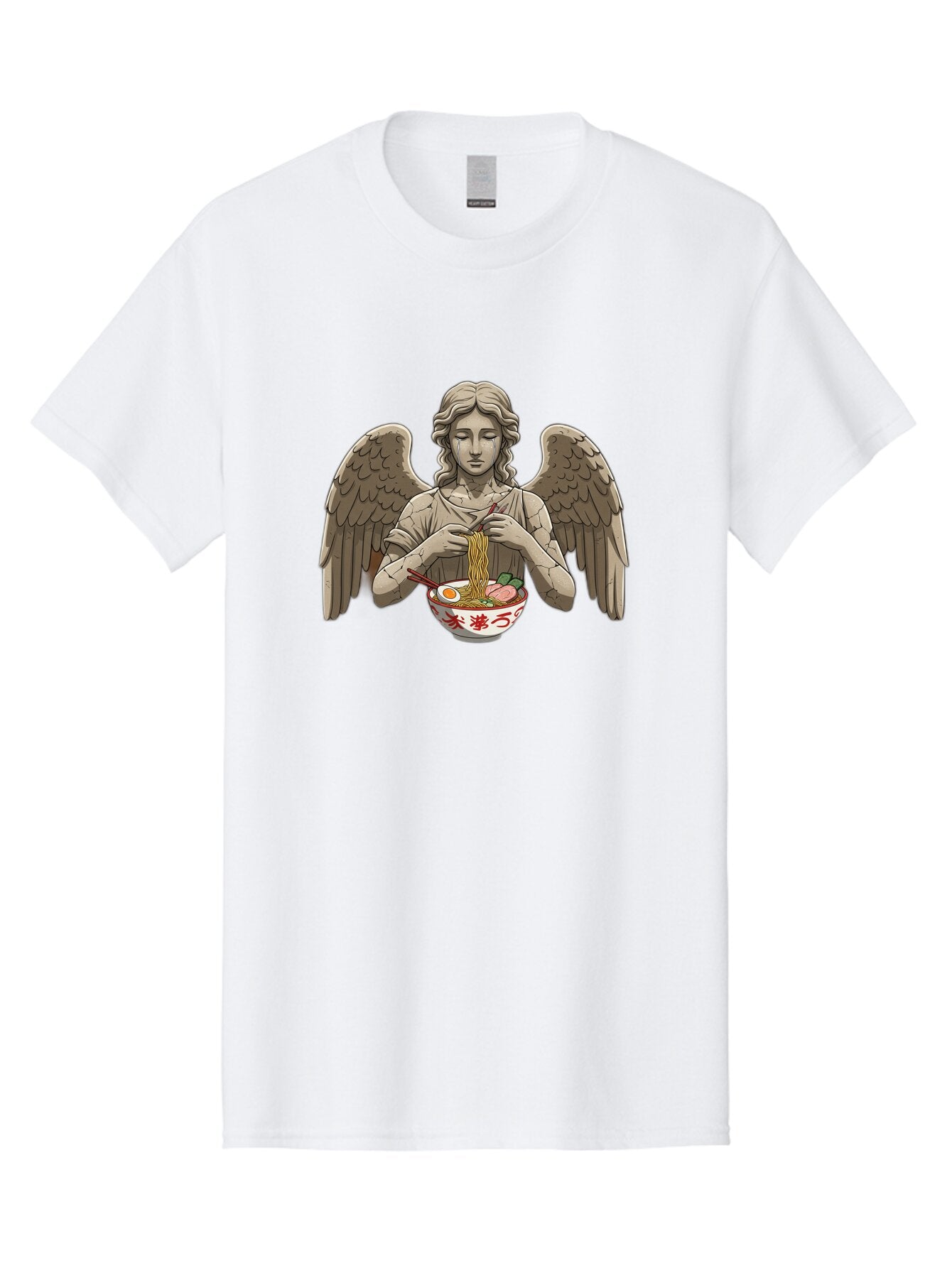 Angel-Eating-Ramen-3 Men'S Graphic Tee, 100% Cotton, Comfortable Casual Summer Wear, Machine Washable, Vintage Camera, Old Camera, Antique Camera, Black Camera, Classic Photography, Photography Equipment, Nostalgic Device, Film Camera, Bao054 6