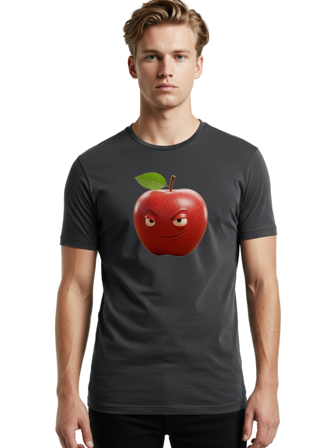 Angry-Apple-1 Men'S Graphic Tee, 100% Cotton, Comfortable Casual Summer Wear, Machine Washable, Vintage Camera, Old Camera, Antique Camera, Black Camera, Classic Photography, Photography Equipment, Nostalgic Device, Film Camera, Camera Art Bao059 26