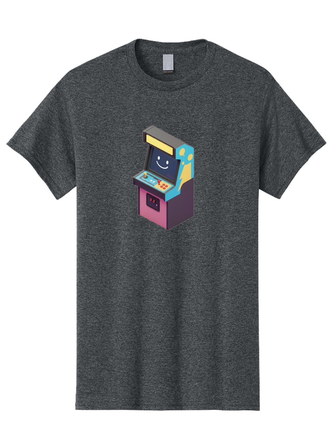 Arcade-Machine-1 Men'S Graphic Tee, 100% Cotton, Comfortable Casual Summer Wear, Machine Washable, Vintage Camera, Old Camera, Antique Camera, Black Camera, Classic Photography, Photography Equipment, Nostalgic Device, Film Camera, Camera Art Bao076