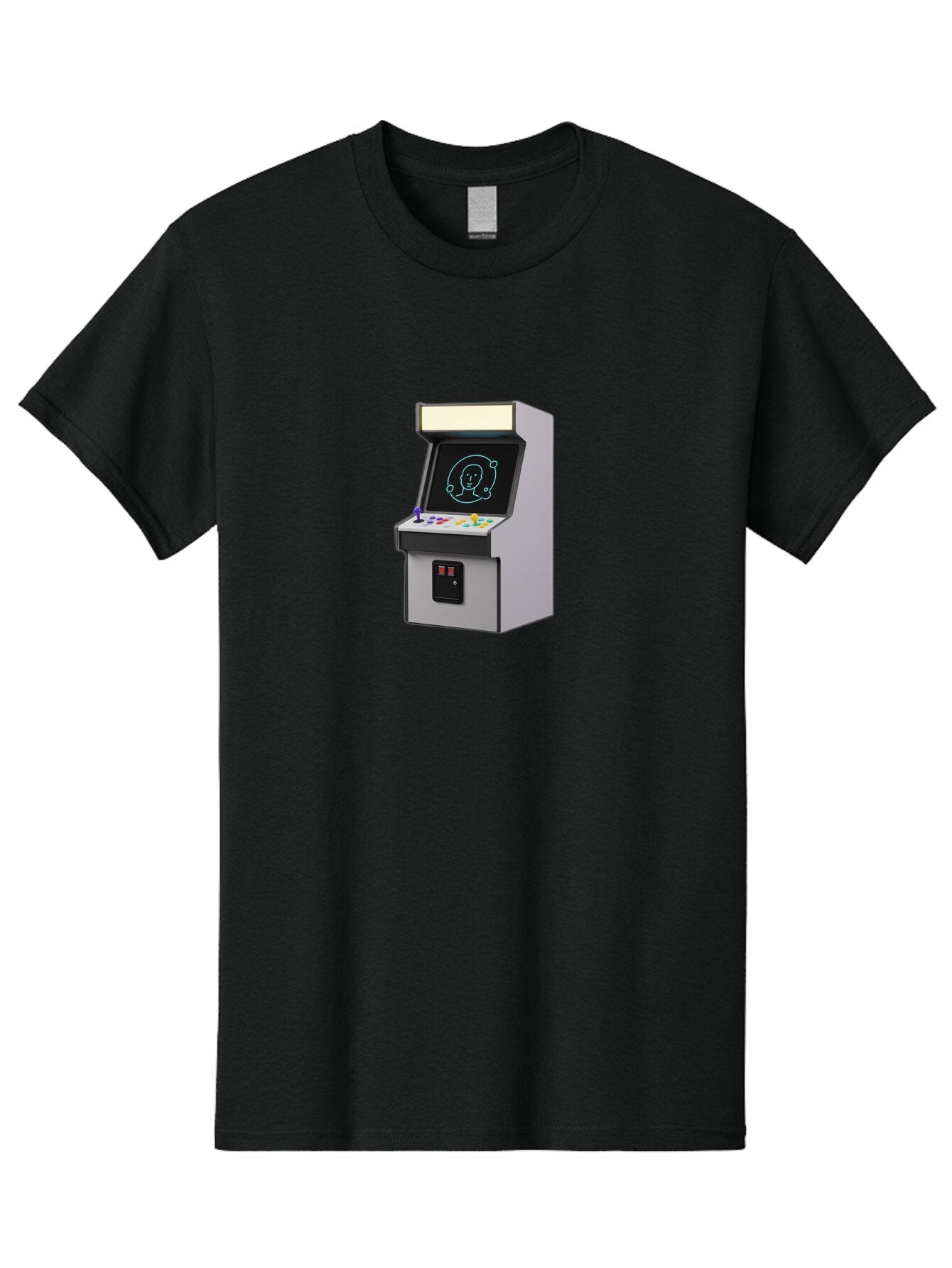 Arcade-Machine-2 Men'S Graphic Tee, 100% Cotton, Comfortable Casual Summer Wear, Machine Washable, Vintage Camera, Old Camera, Antique Camera, Black Camera, Classic Photography, Photography Equipment, Nostalgic Device, Film Camera, Camera Art Bao077 4