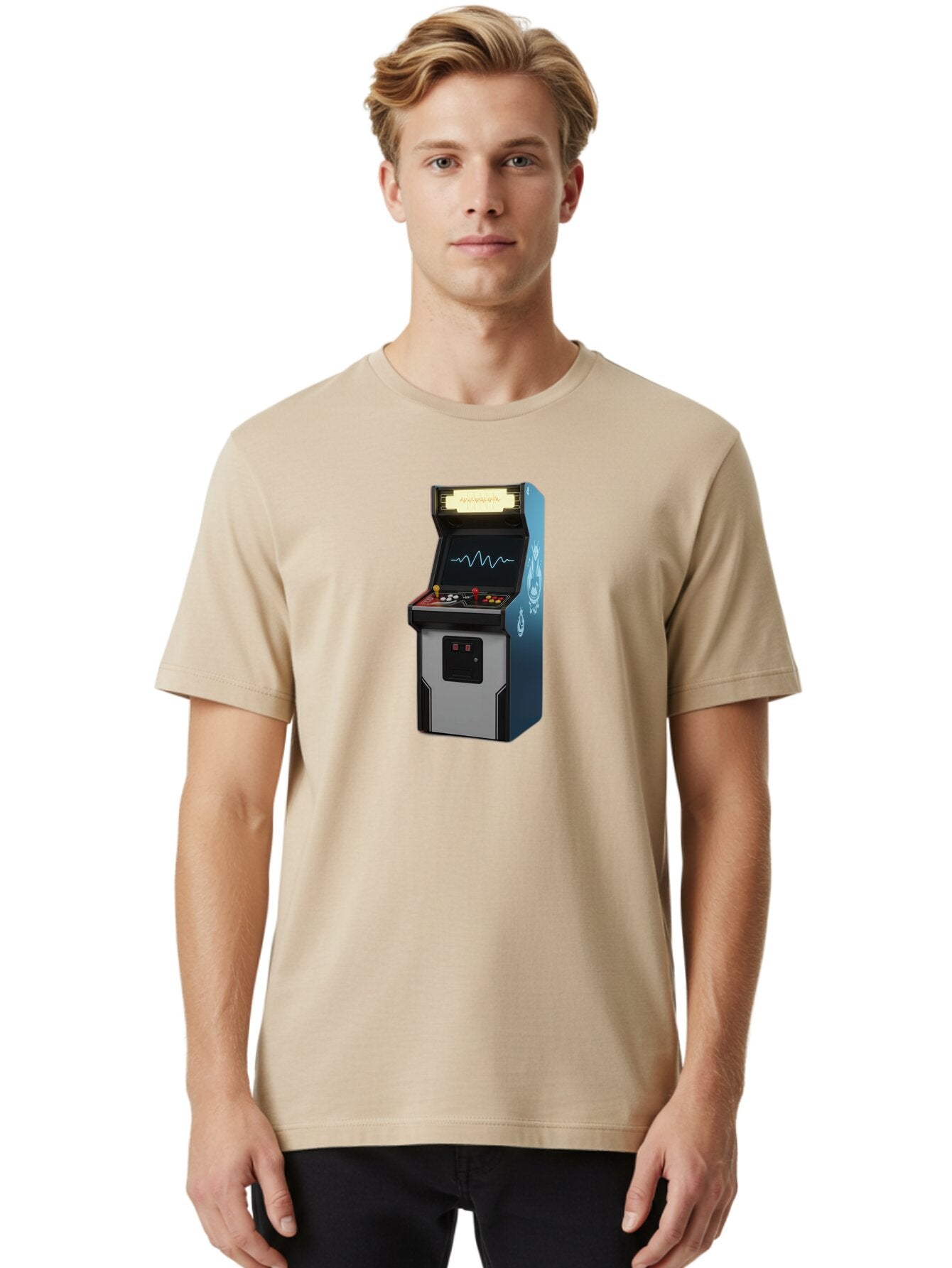 Arcade-Machine Men'S Graphic Tee, 100% Cotton, Comfortable Casual Summer Wear, Machine Washable, Vintage Camera, Old Camera, Antique Camera, Black Camera, Classic Photography, Photography Equipment, Nostalgic Device, Film Camera, Camera Art Bao078 21