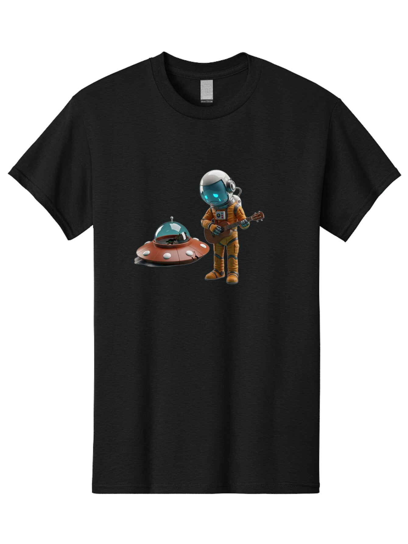 Astronaut-Playing-Guitar Men'S Graphic Tee, 100% Cotton, Comfortable Casual Summer Wear, Machine Washable, Vintage Camera, Old Camera, Antique Camera, Black Camera, Classic Photography, Photography Equipment, Nostalgic Device, Film Camera, Bao083 3