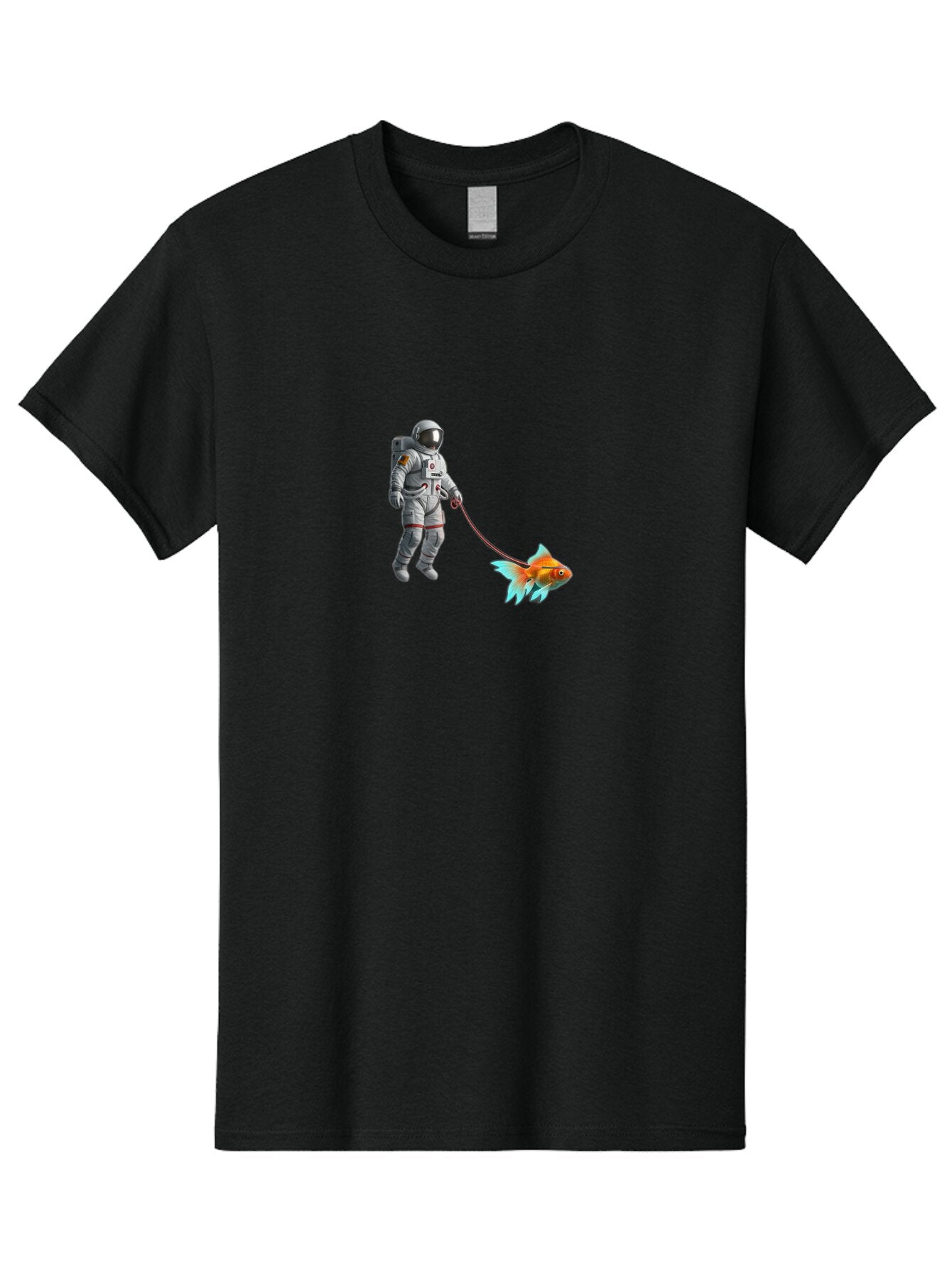 Astronaut-Walking-Goldfish-1 Men'S Graphic Tee, 100% Cotton, Comfortable Casual Summer Wear, Machine Washable, Vintage Camera, Old Camera, Antique Camera, Black Camera, Classic Photography, Photography Equipment, Nostalgic Device, Film Camera, Bao087
