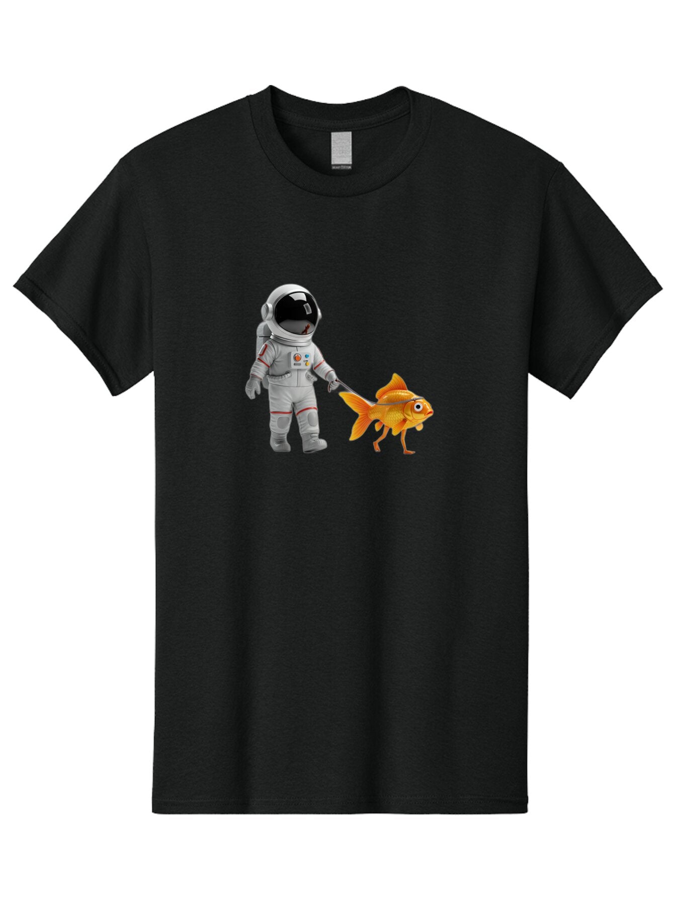 Astronaut-Walking-Goldfish-2 Men'S Graphic Tee, 100% Cotton, Comfortable Casual Summer Wear, Machine Washable, Vintage Camera, Old Camera, Antique Camera, Black Camera, Classic Photography, Photography Equipment, Nostalgic Device, Film Camera, Bao089 4