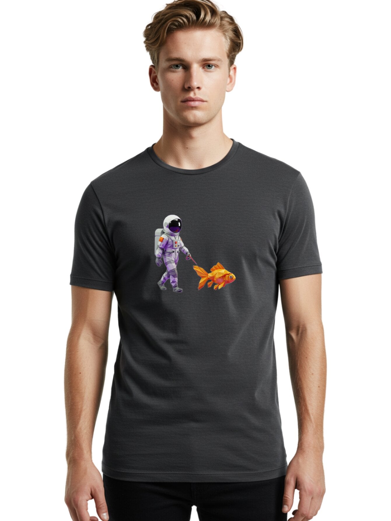 Astronaut-Walking-Goldfish-4 Men'S Graphic Tee, 100% Cotton, Comfortable Casual Summer Wear, Machine Washable, Vintage Camera, Old Camera, Antique Camera, Black Camera, Classic Photography, Photography Equipment, Nostalgic Device, Film Camera, Bao091 30