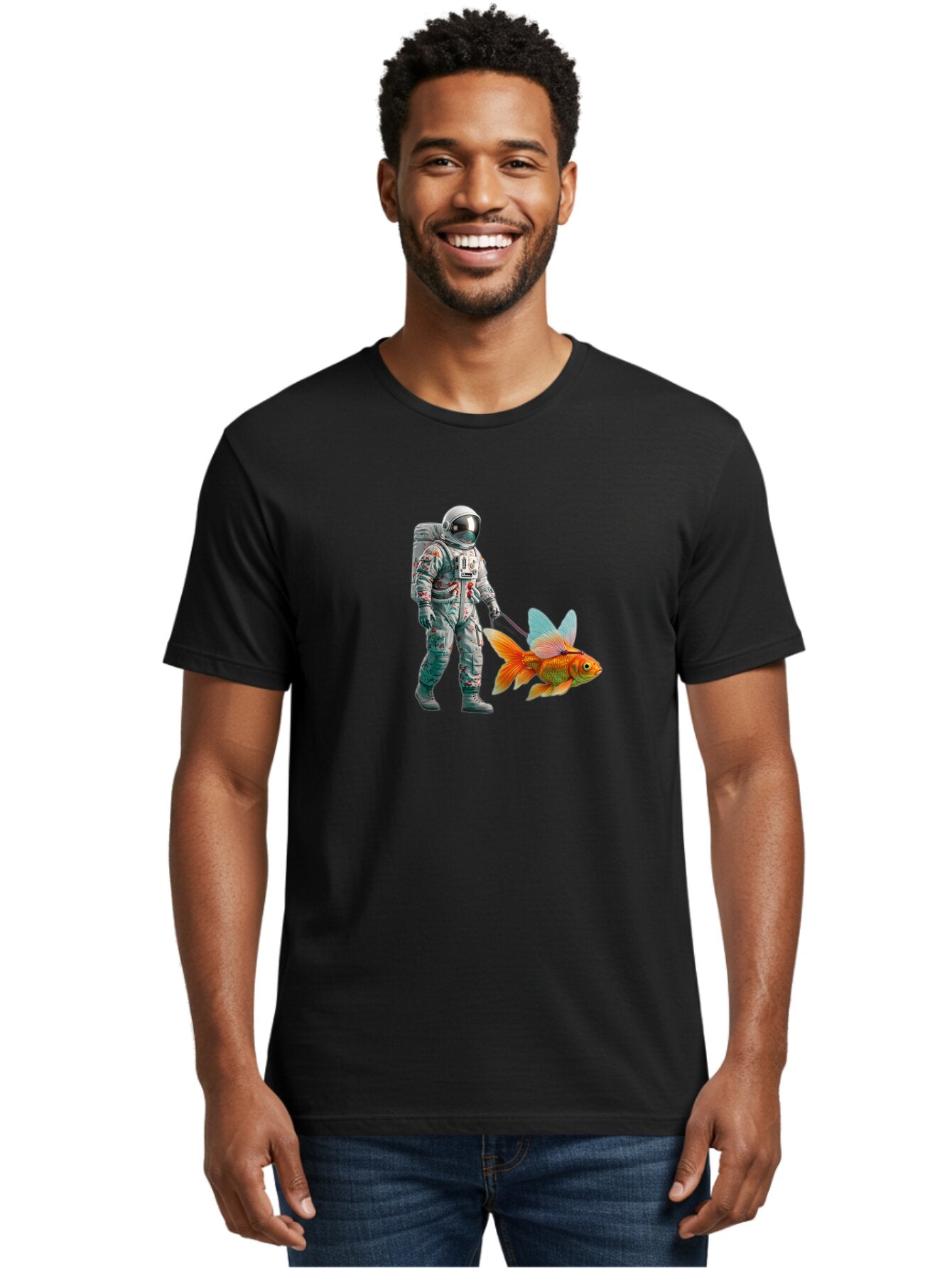 Astronaut-Walking-Goldfish-5 Men'S Graphic Tee, 100% Cotton, Comfortable Casual Summer Wear, Machine Washable, Vintage Camera, Old Camera, Antique Camera, Black Camera, Classic Photography, Photography Equipment, Nostalgic Device, Film Camera, Bao092 21
