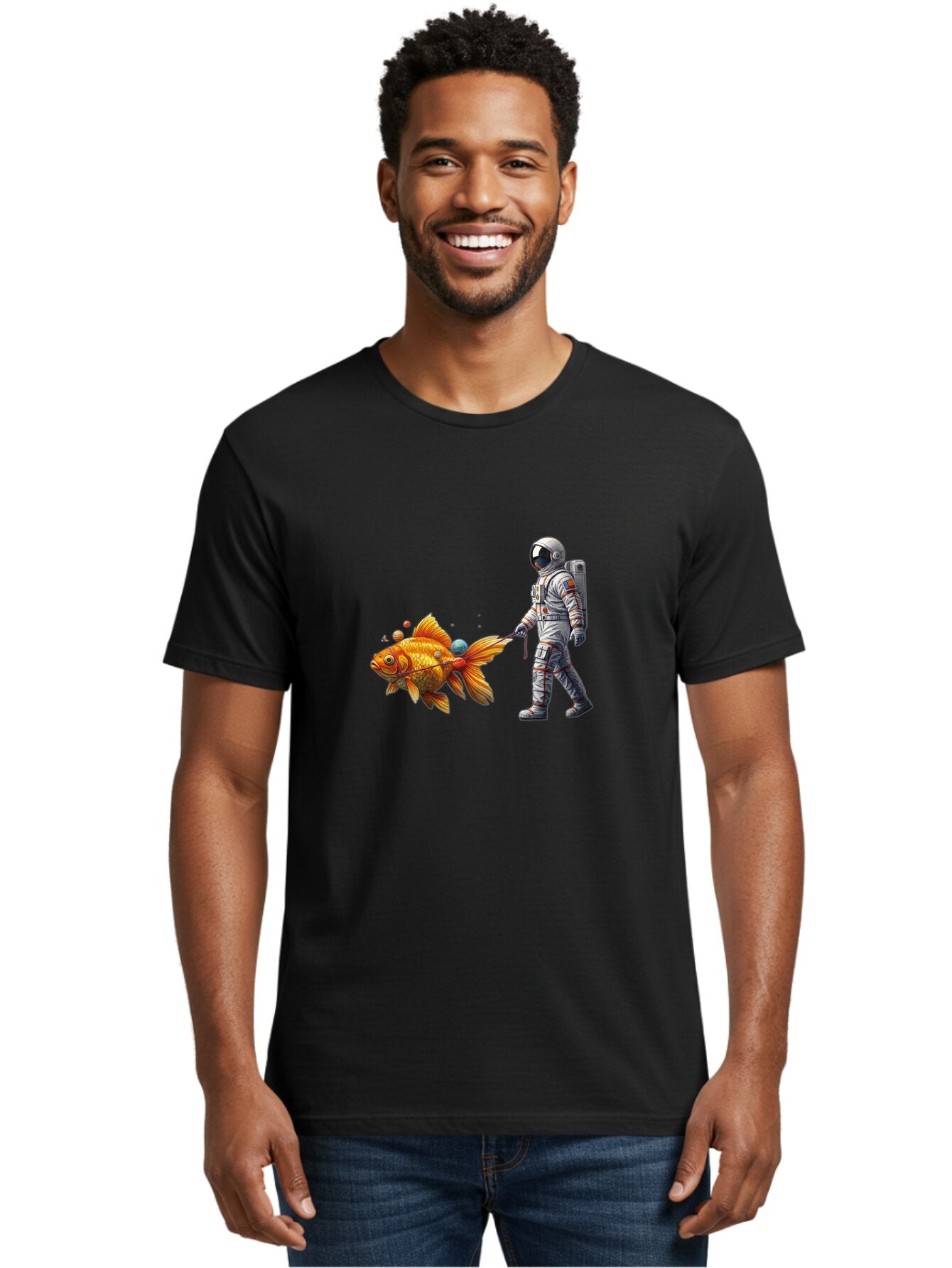 Astronaut-Walking-Goldfish-6 Men'S Graphic Tee, 100% Cotton, Comfortable Casual Summer Wear, Machine Washable, Vintage Camera, Old Camera, Antique Camera, Black Camera, Classic Photography, Photography Equipment, Nostalgic Device, Film Camera, Bao093 17