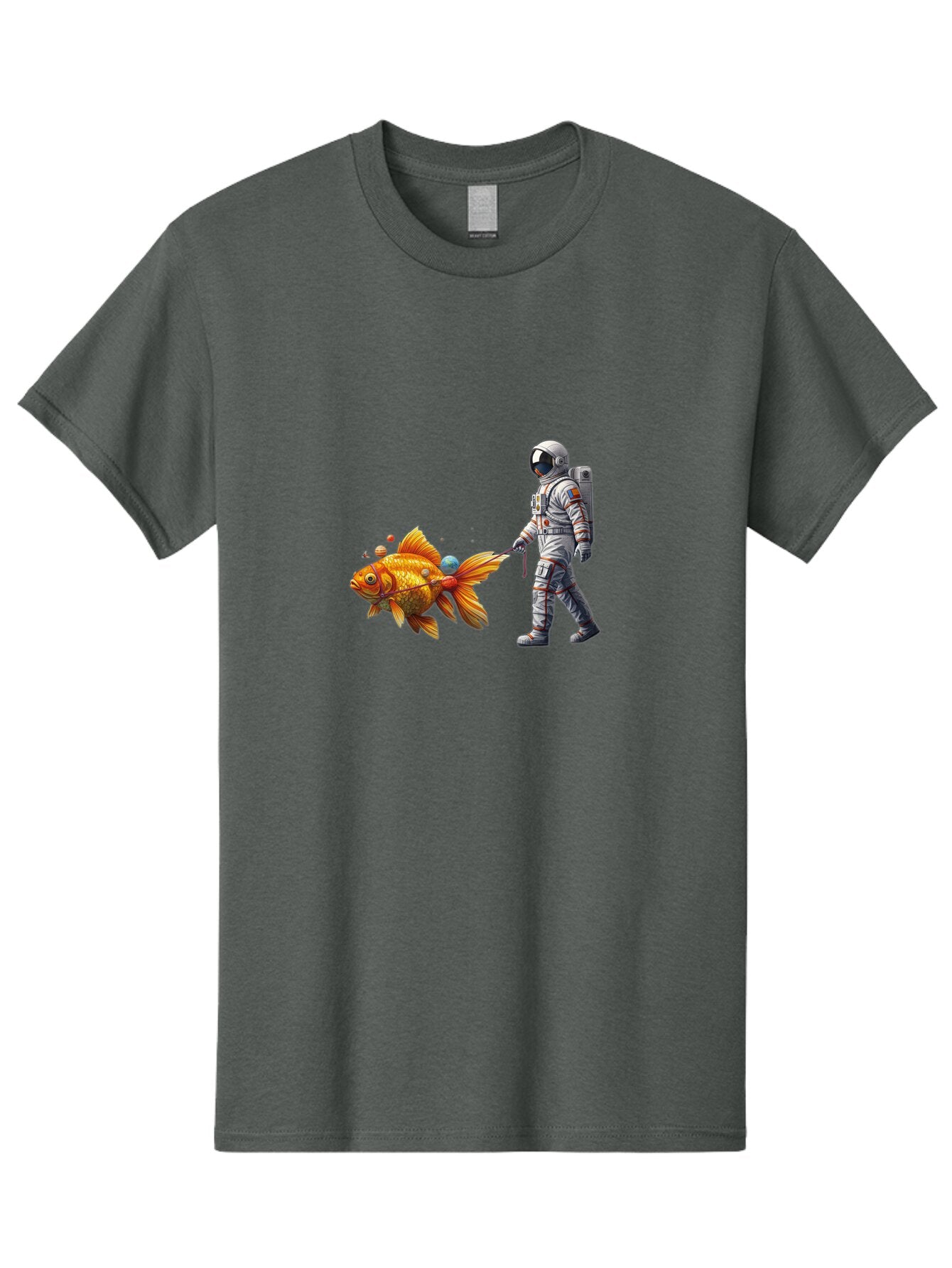 Astronaut-Walking-Goldfish-6 Men'S Graphic Tee, 100% Cotton, Comfortable Casual Summer Wear, Machine Washable, Vintage Camera, Old Camera, Antique Camera, Black Camera, Classic Photography, Photography Equipment, Nostalgic Device, Film Camera, Bao093 4