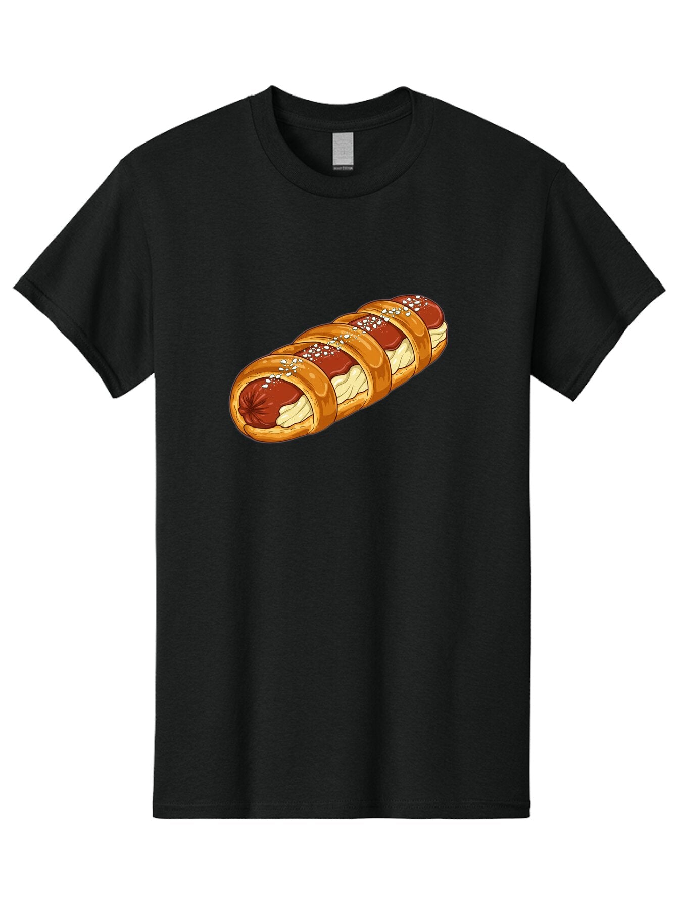 Baked-Sausage-Roll Men'S Graphic Tee, 100% Cotton, Comfortable Casual Summer Wear, Machine Washable, Vintage Camera, Old Camera, Antique Camera, Black Camera, Classic Photography, Photography Equipment, Nostalgic Device, Film Camera, Bao104 10