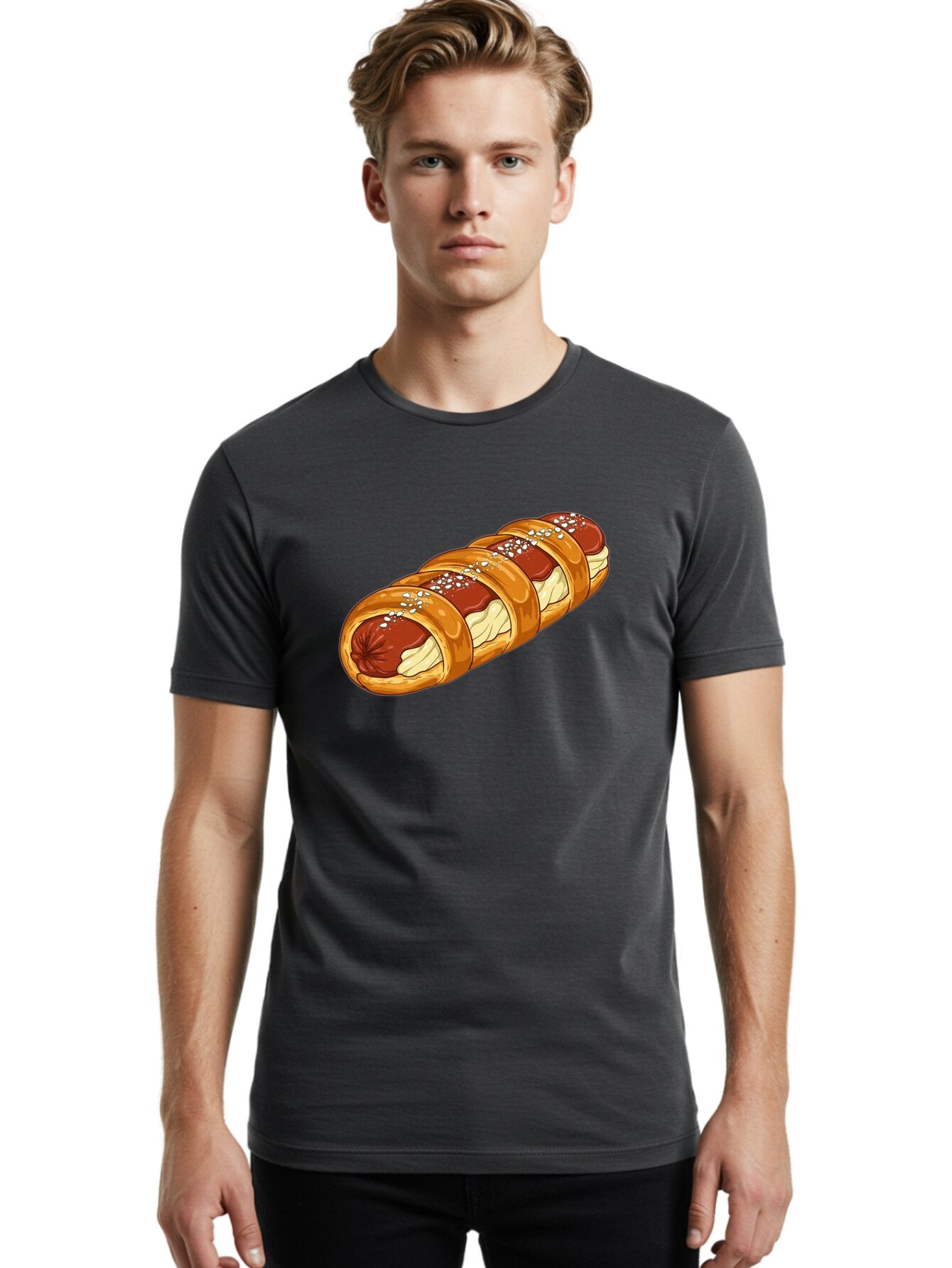 Baked-Sausage-Roll Men'S Graphic Tee, 100% Cotton, Comfortable Casual Summer Wear, Machine Washable, Vintage Camera, Old Camera, Antique Camera, Black Camera, Classic Photography, Photography Equipment, Nostalgic Device, Film Camera, Bao104 26