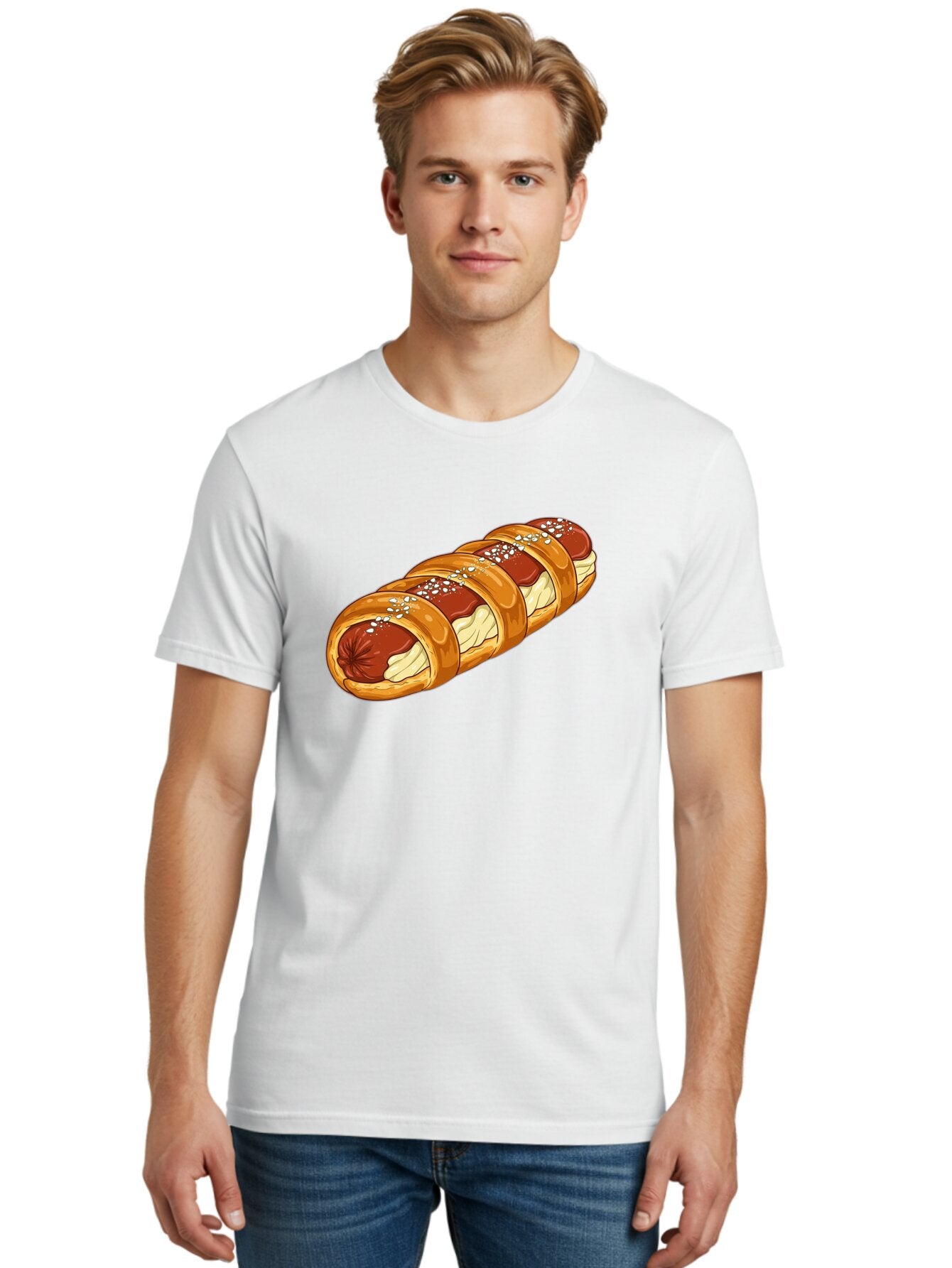 Baked-Sausage-Roll Men'S Graphic Tee, 100% Cotton, Comfortable Casual Summer Wear, Machine Washable, Vintage Camera, Old Camera, Antique Camera, Black Camera, Classic Photography, Photography Equipment, Nostalgic Device, Film Camera, Bao104 18